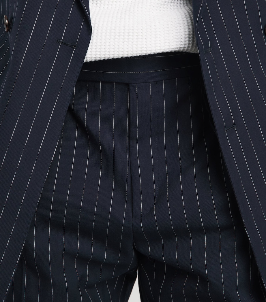Polo Ralph Lauren Mens Stripe 2-Piece Suit Navy/cream Image 6