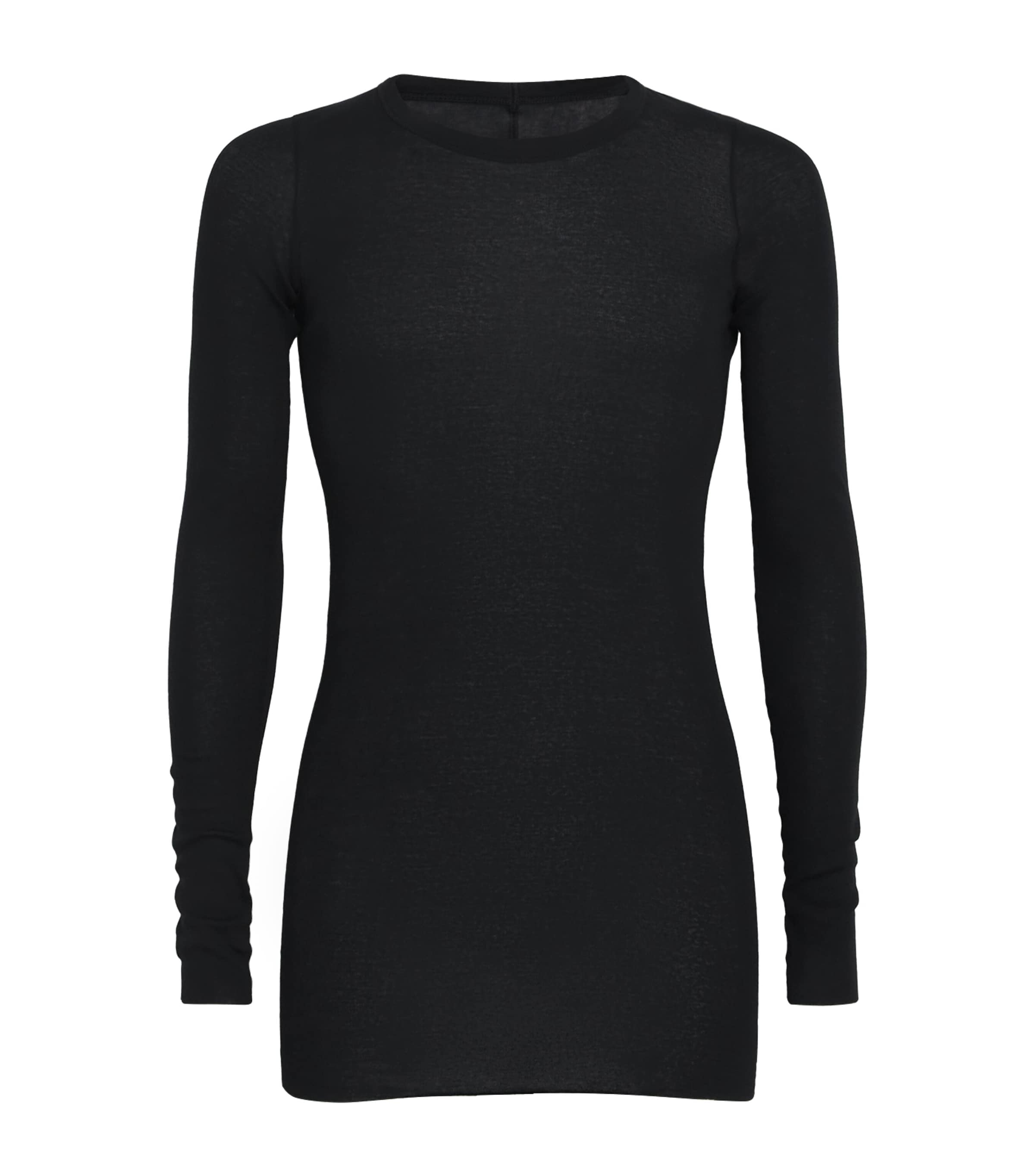 Cotton Jersey Mini Rib T-Shirt BLACK/ 09 Image 1