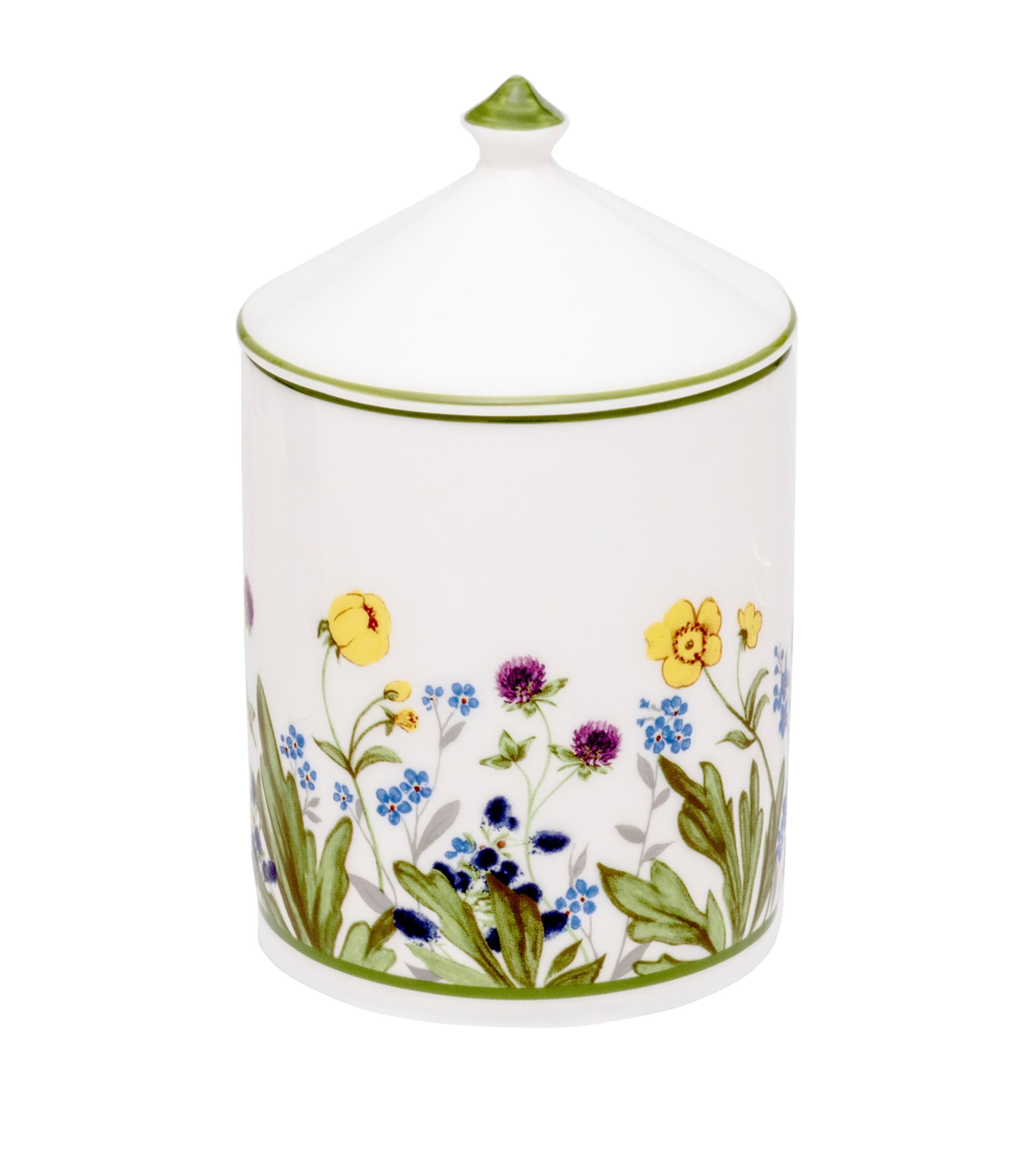 Halcyon Days Highgrove Wildflower Cut Grass Candle In Green