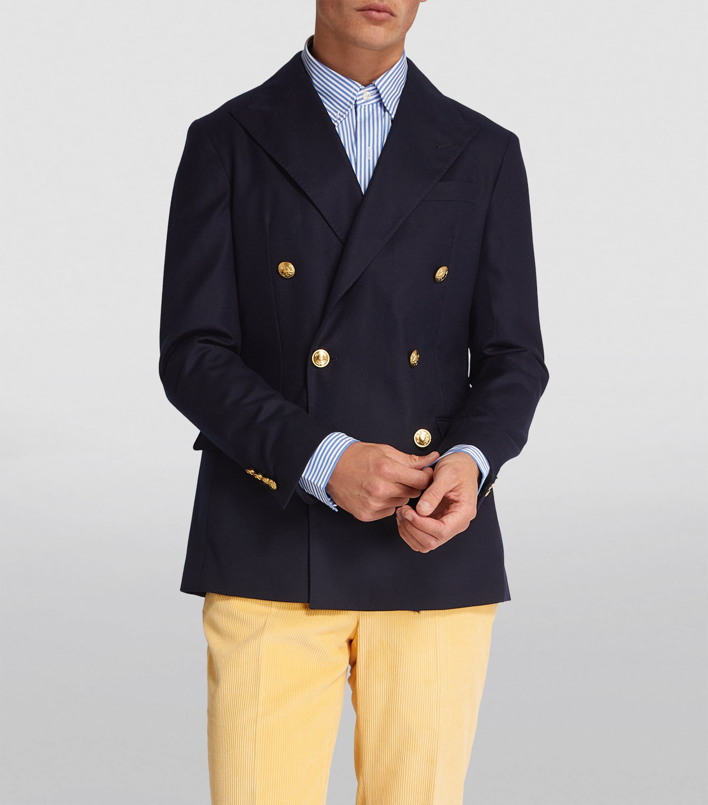 Ralph lauren double breasted blazer deals