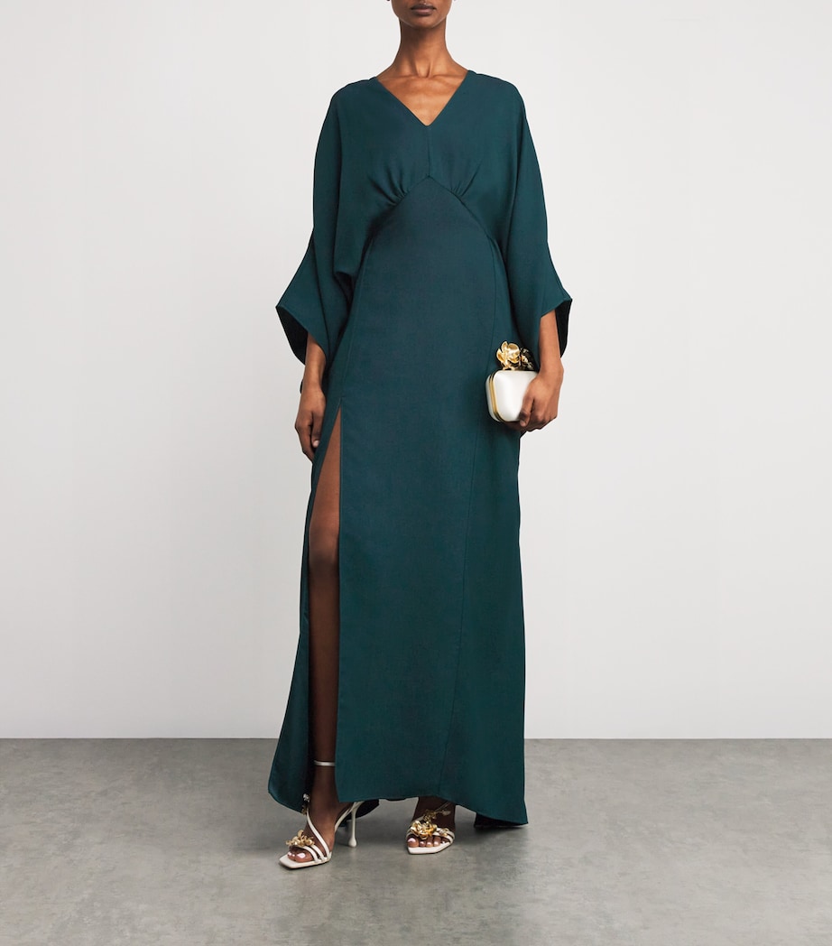 Taller Marmo Womens Crepe Obsession Kaftan Sottobosco Image 2