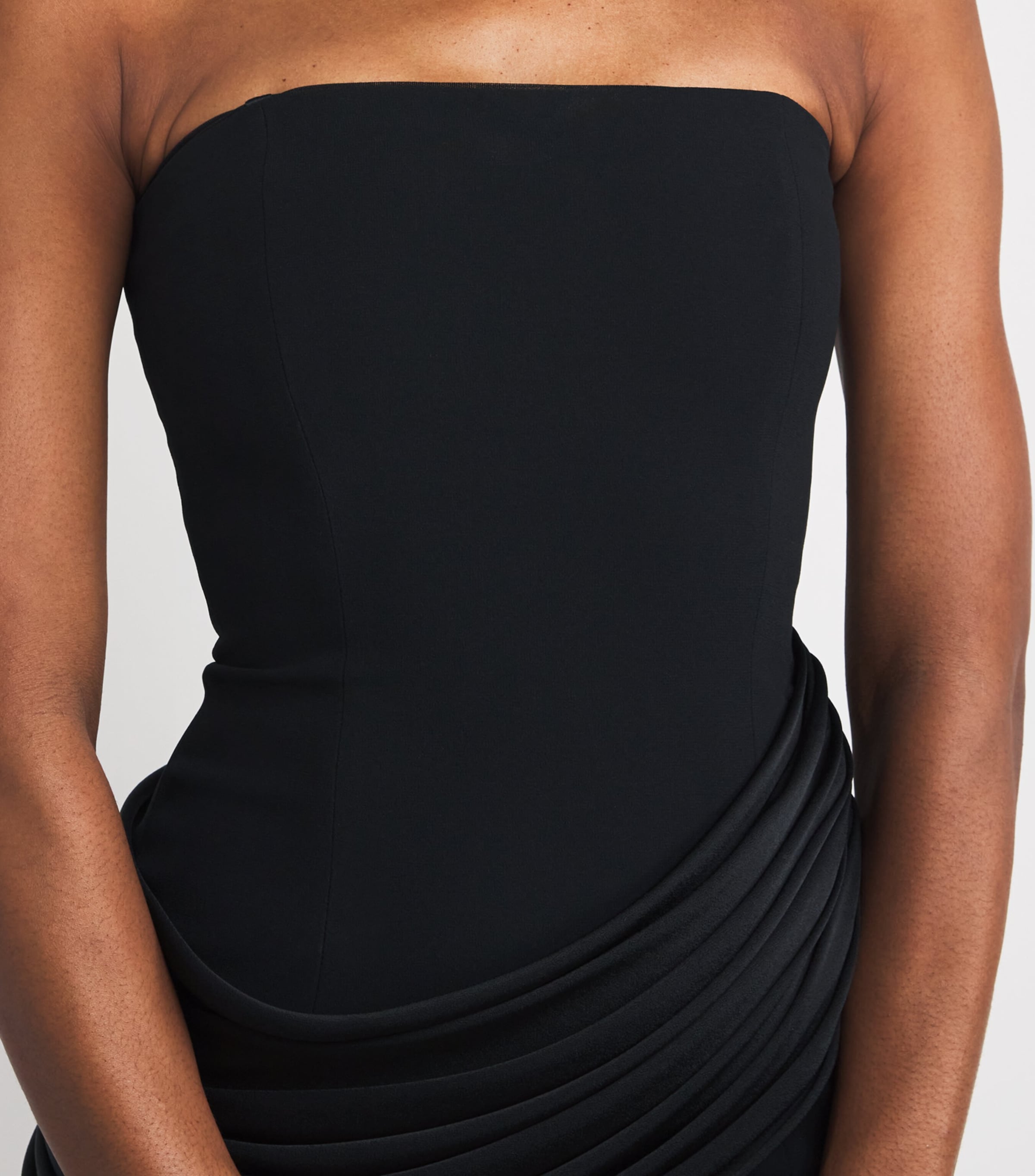 Strapless Sage Gown BLACK Image 6