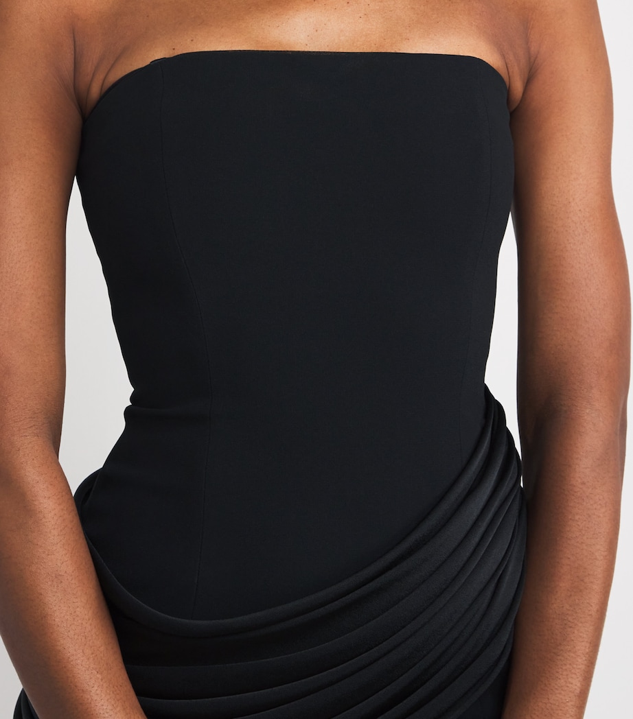 Strapless Sage Gown BLACK Image 6