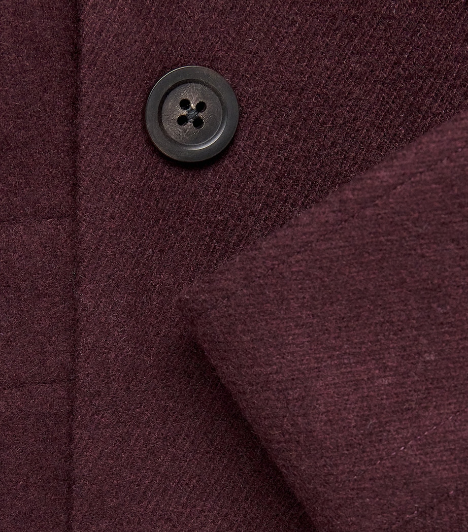 Notched-Collar Jacket DARK BURGUNDY Image 5