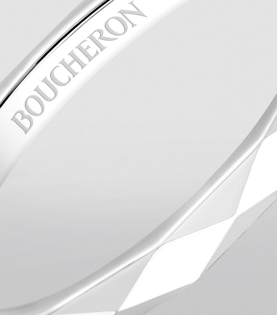 Platinum Facette Wedding Ring MULTI Image 3