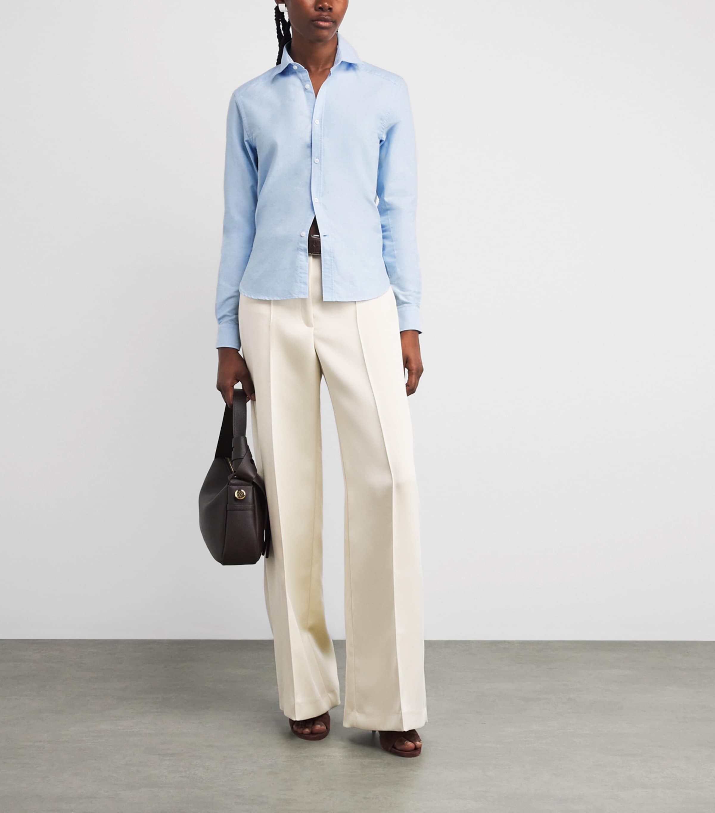 Cotton Oxford Classic Shirt CELESTE BLUE Image 2