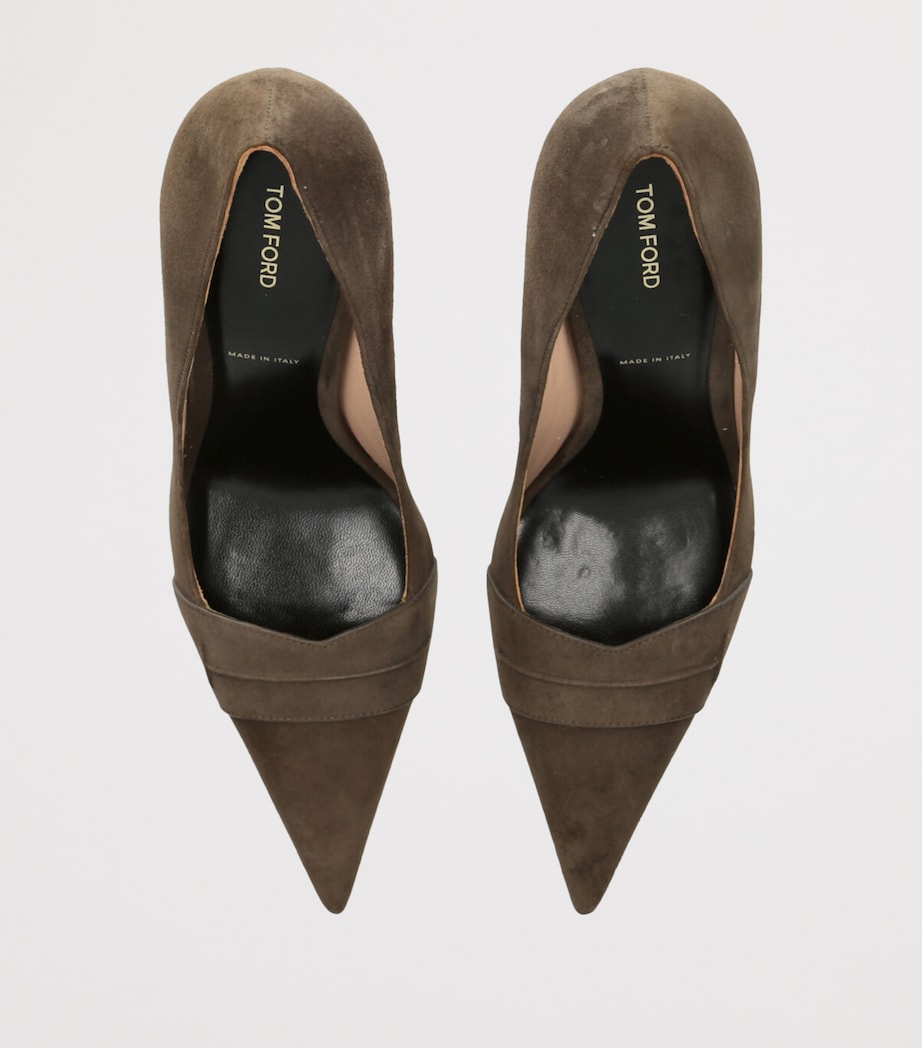 Goat Leather Eva Pumps 105 DARK GREEN Image 4