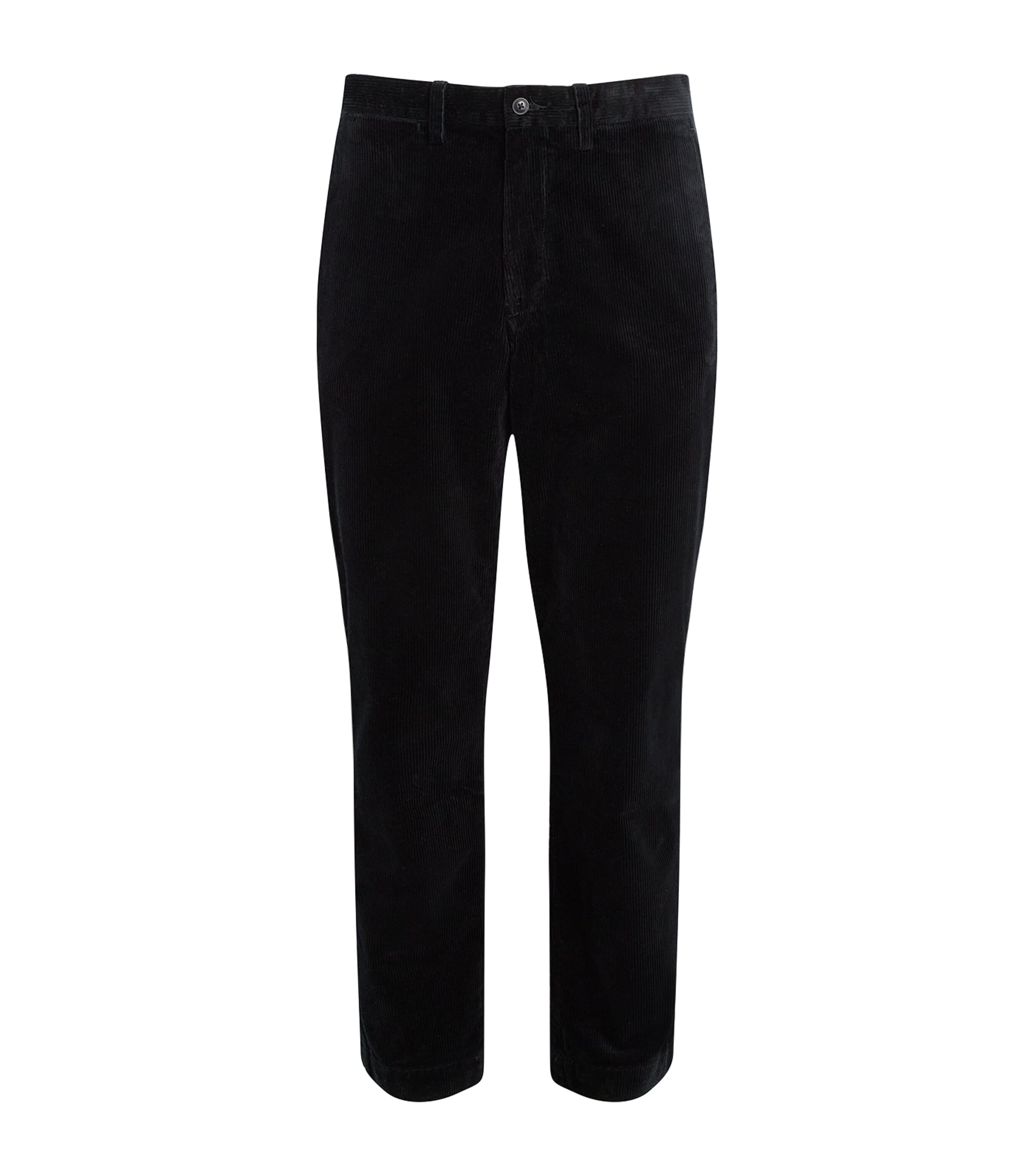 Polo Ralph Lauren Cotton-blend Corduroy Trousers In Black