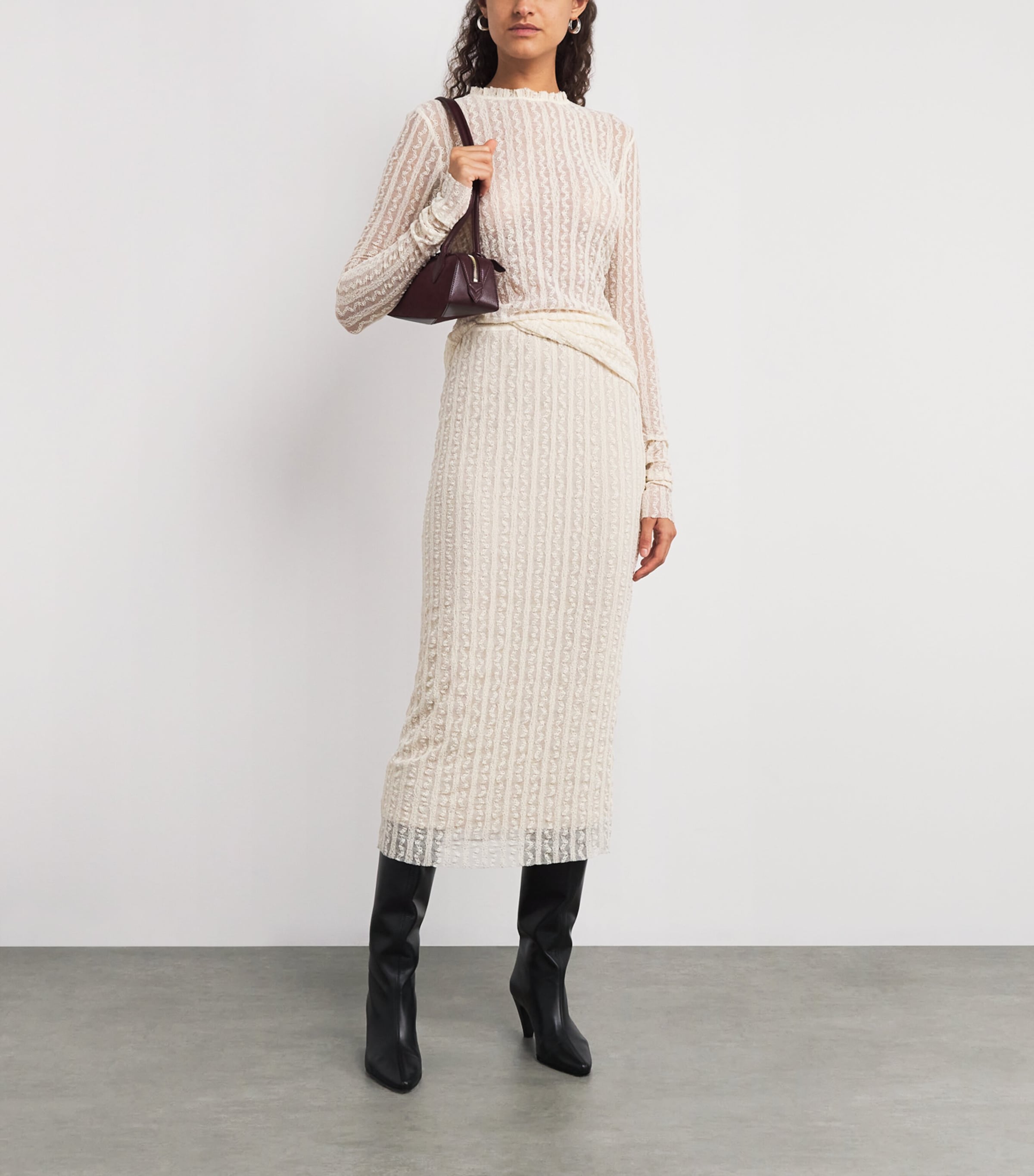 Lace Long-Sleeve T-Shirt ECRU Image 2