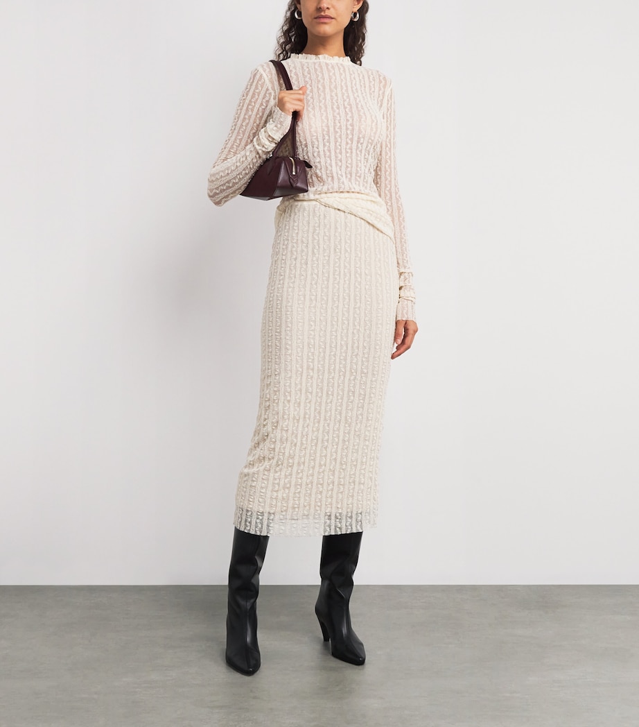 Lace Long-Sleeve T-Shirt ECRU Image 2