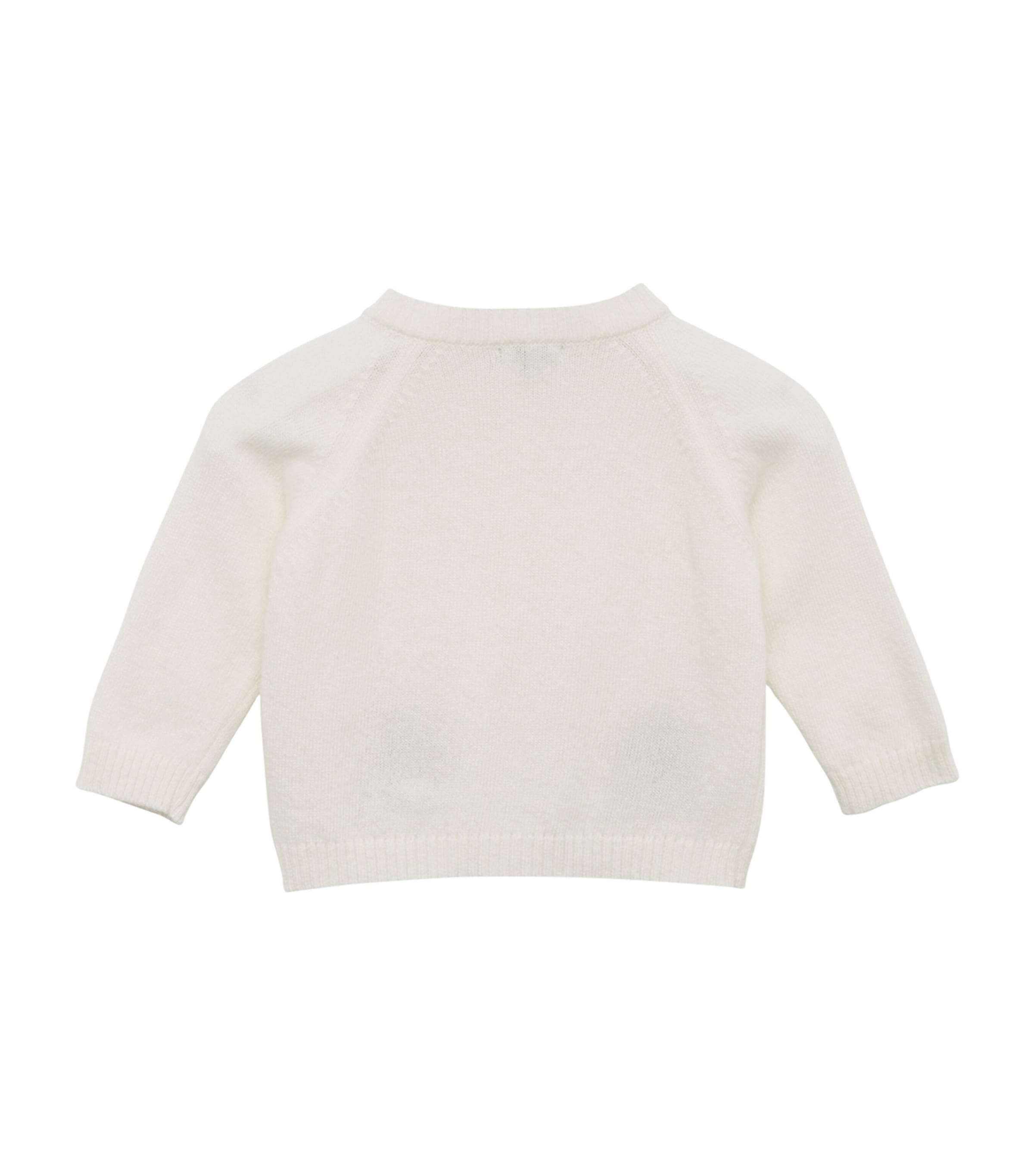 Wool-Cashmere-Blend Prickles Cardigan (0-9 Months) OFF WHITE Image 3