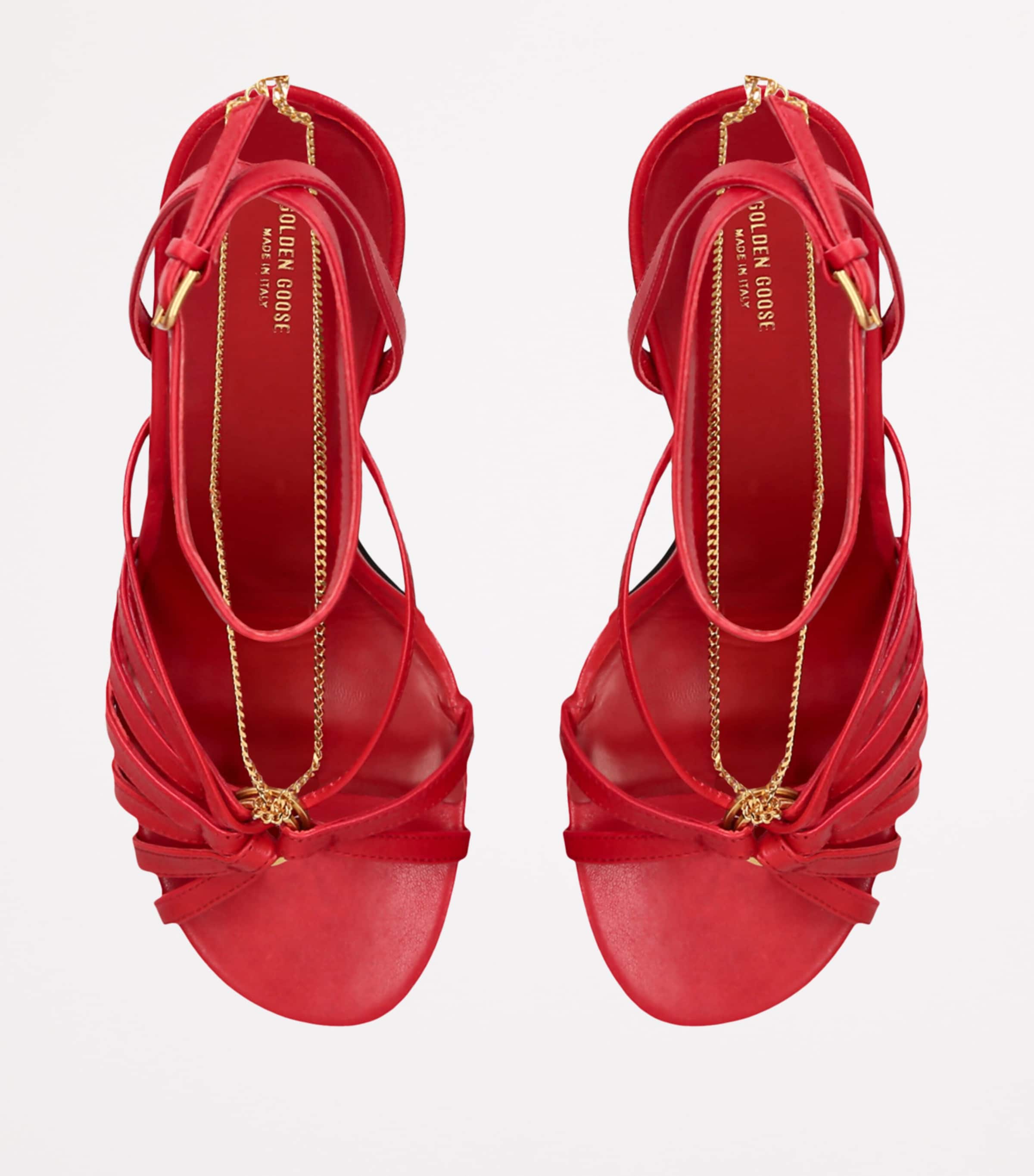 Golden Goose Leather Nico Heeled Sandals 90 | Harrods US