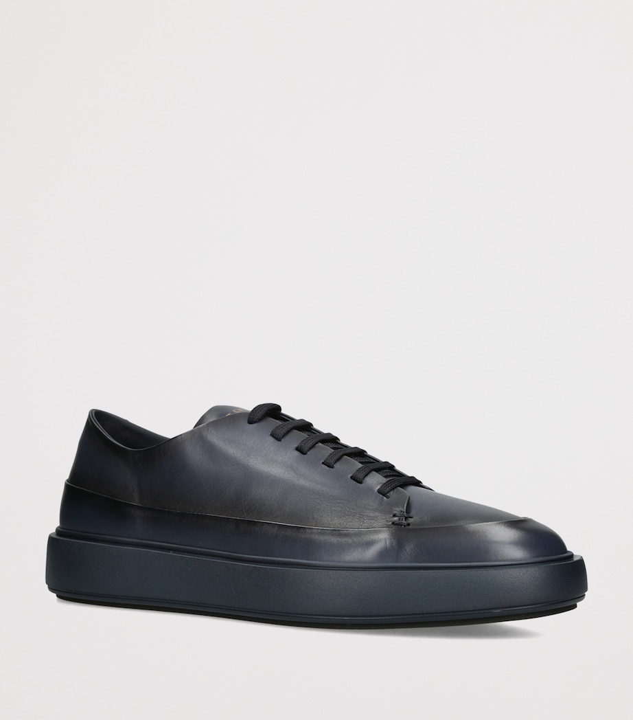 Officine Creative Leather Release Sneakers Blue/dark Image 2