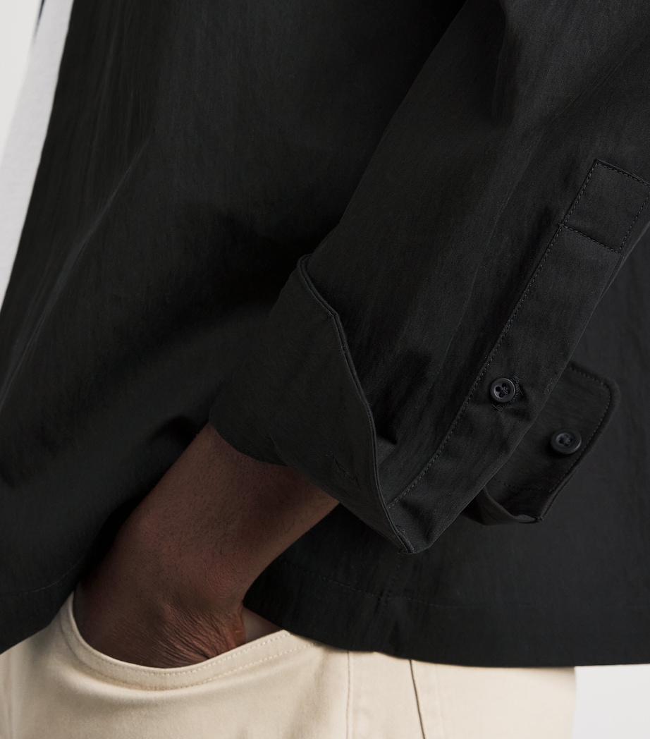 Vince Mens Zip-Up Shacket Black Image 3