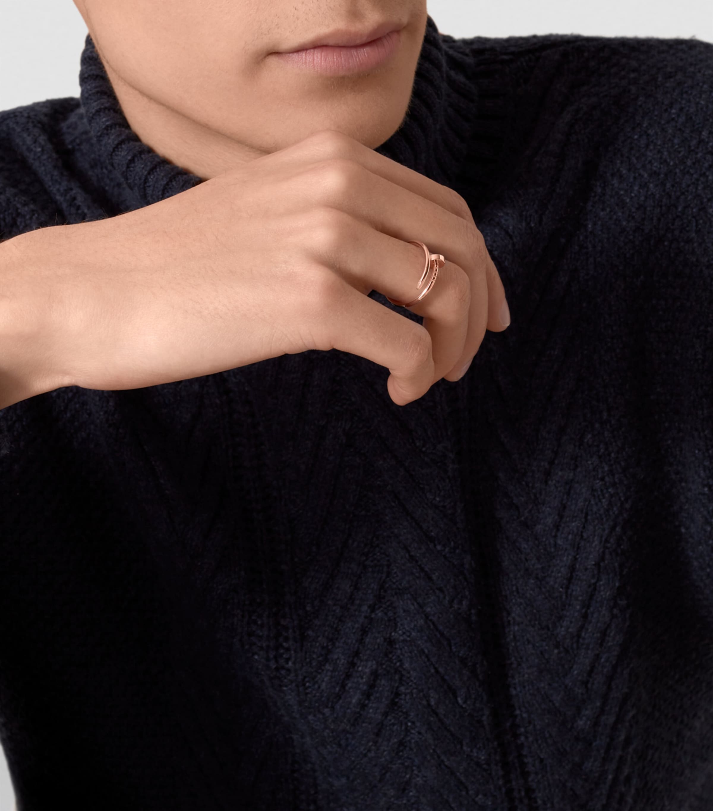 Cartier Small Rose Gold Juste Un Clou Ring | Harrods UK