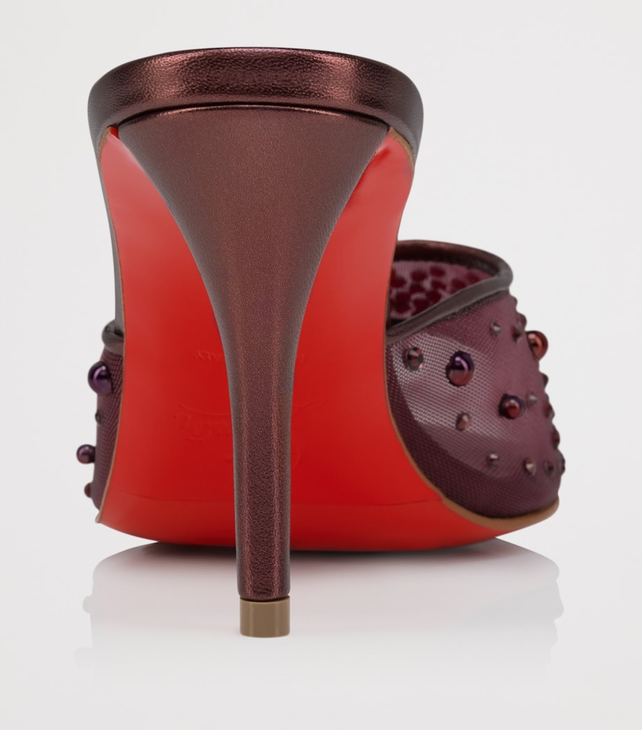 Christian Louboutin Miss Z Embellished Mules 80 Image 4