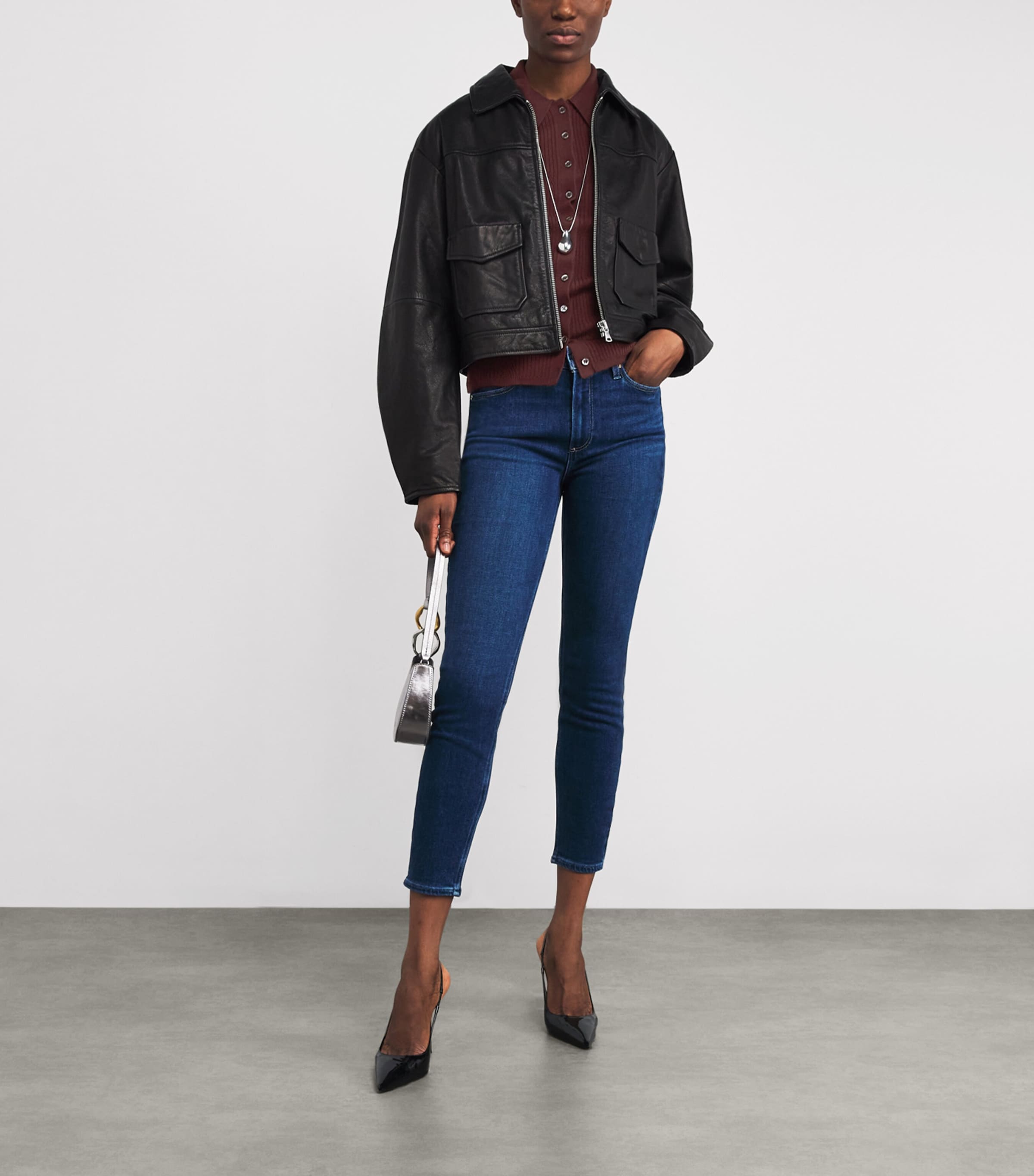 Ribbed Jayde Sweater Top OXBLOOD Image 2