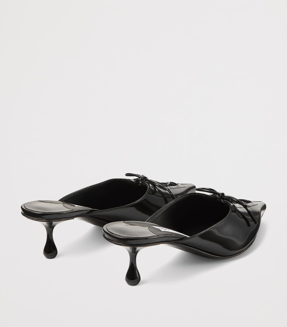 Scarlett 50 Leather Mules BLACK Image 4