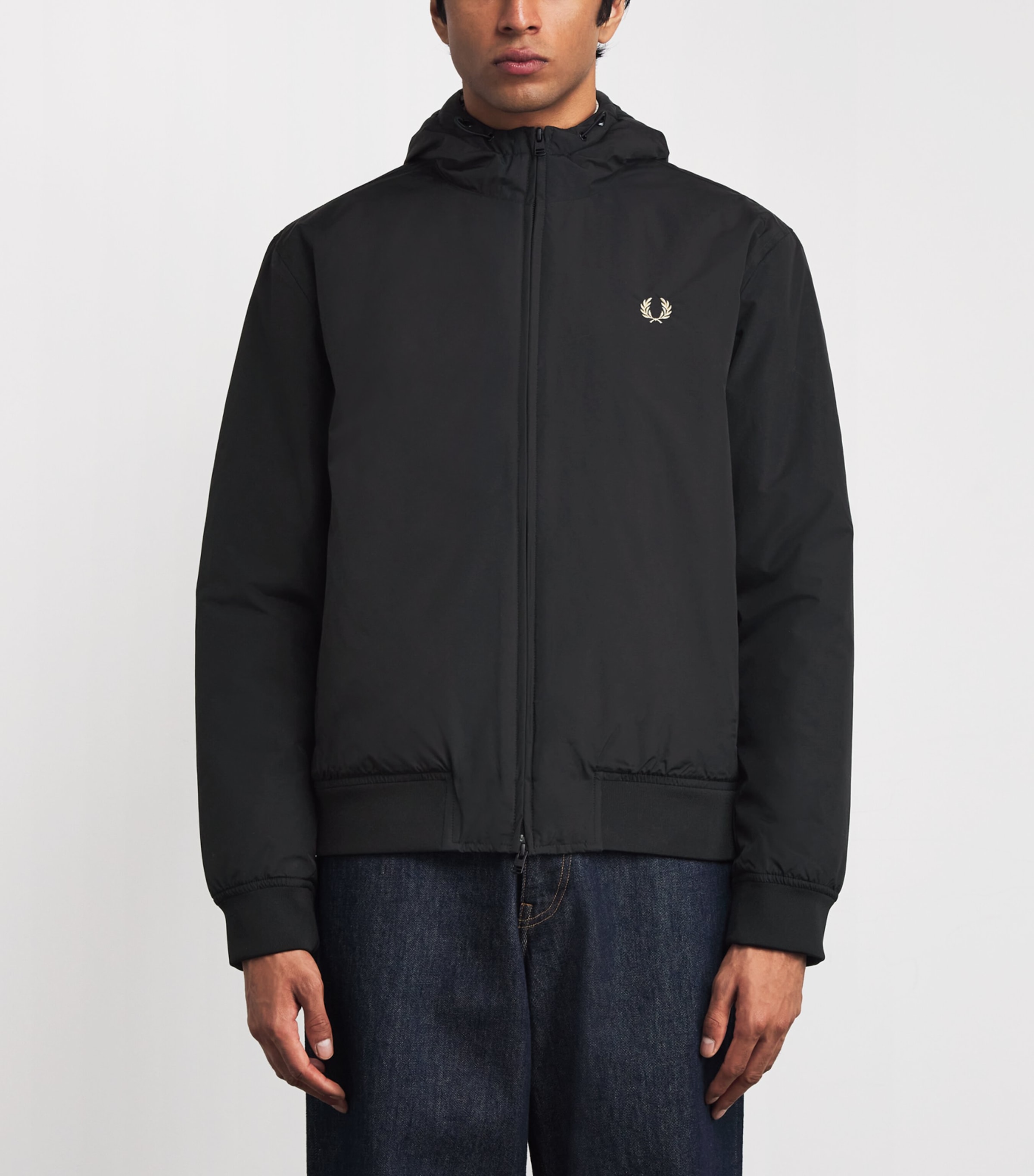 Hooded Brentham Jacket 102 BLACK Image 3