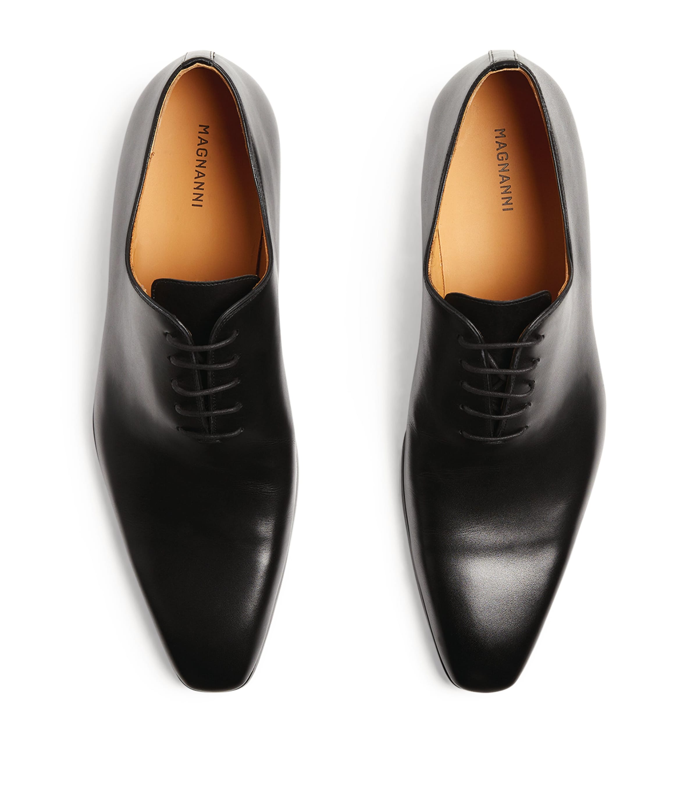 Magnanni Leather Wholecut Oxford Shoes Black Image 4
