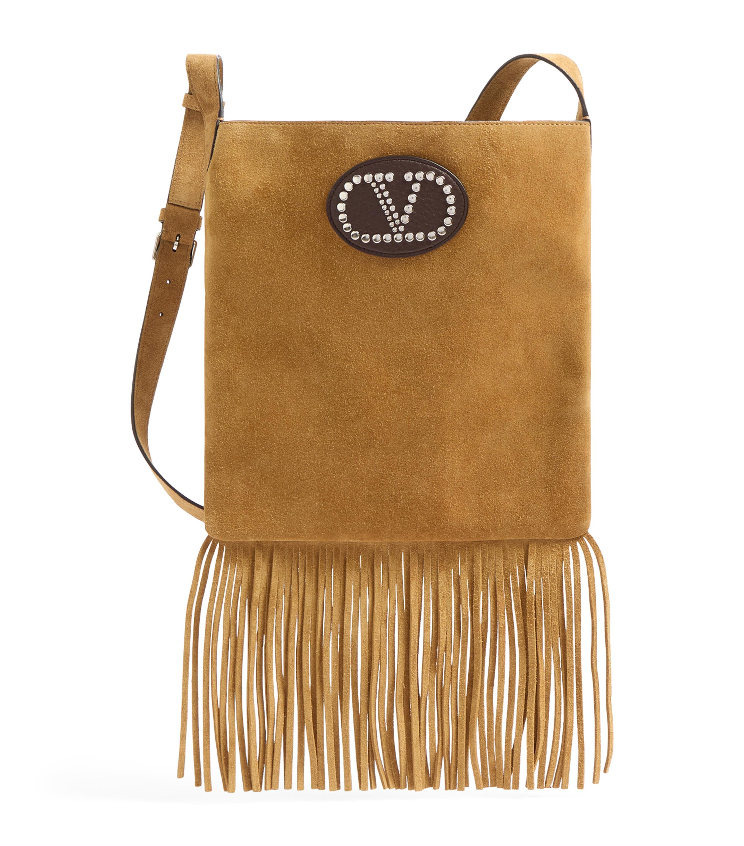 ショルダーバッグ・ポシェット Valentino Garavani Nellcote Crossbody Bag In Suede Valentino Garavani Nellcôte Small Shoulder Bag In Suede With