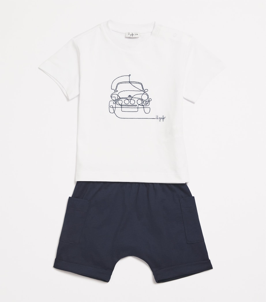 Cotton Car T-Shirt and Shorts Set (6-36 Months) 497 BLUE Image 2