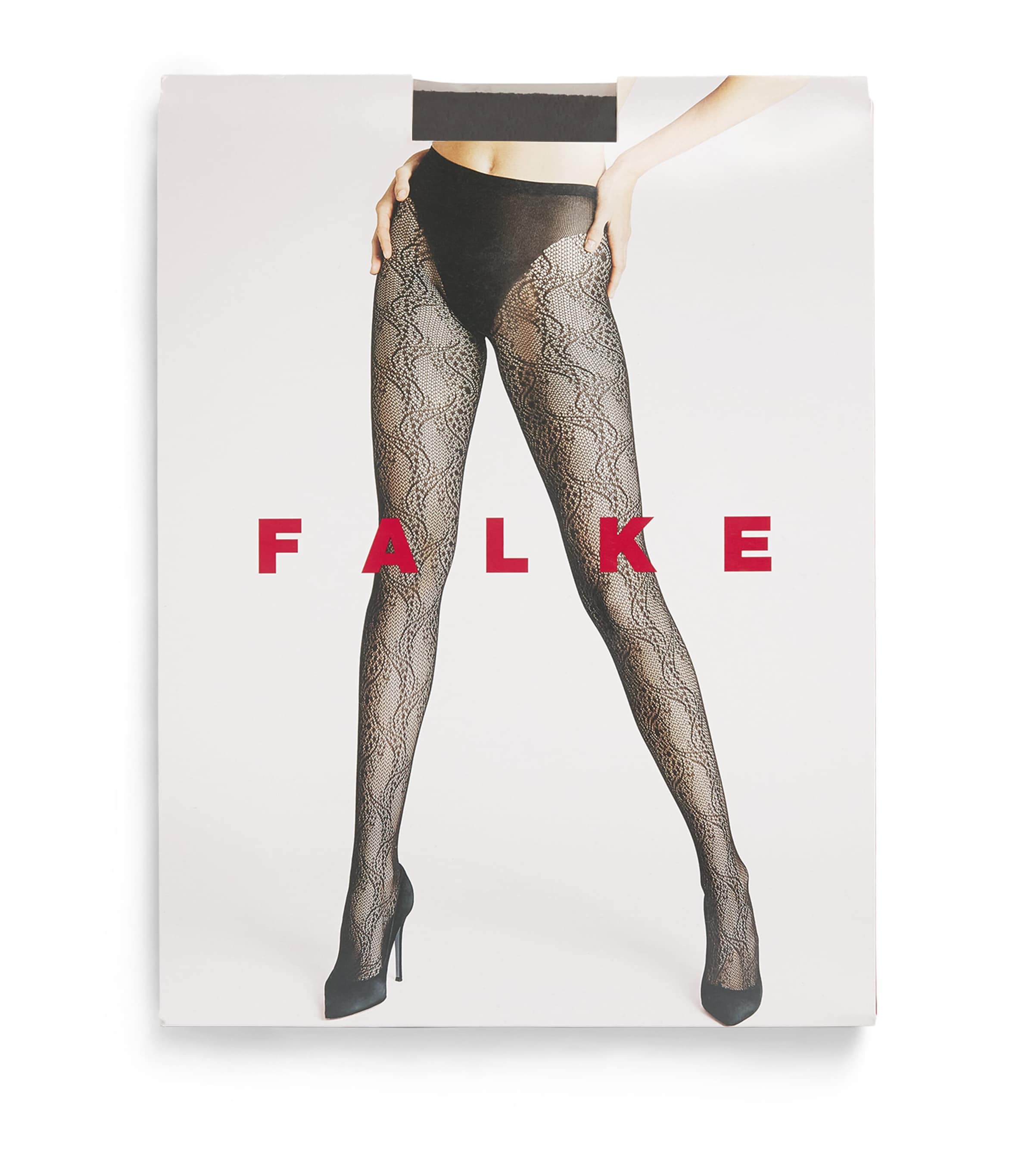 Falke Womens Paisley Gilda Tights Black Image 1