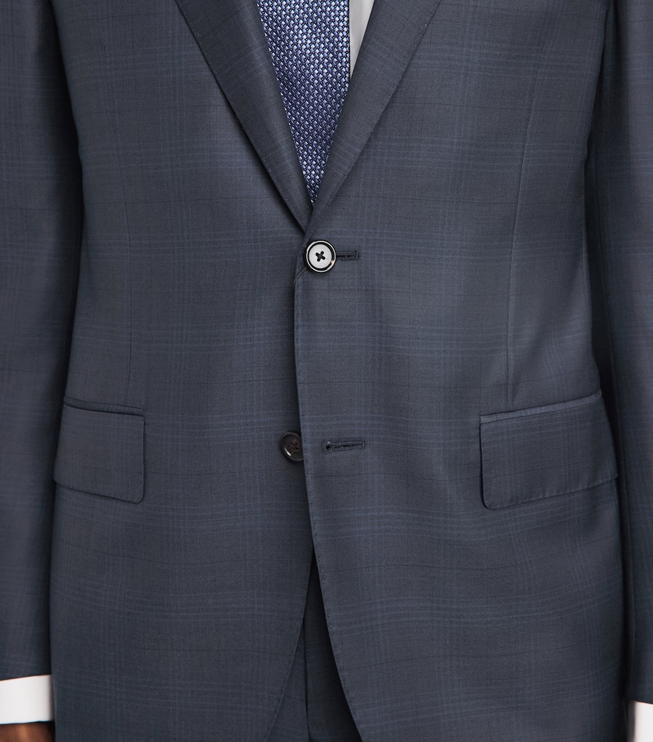 Corneliani Mens Virgin Wool 2-Piece Suit Blue Image 5