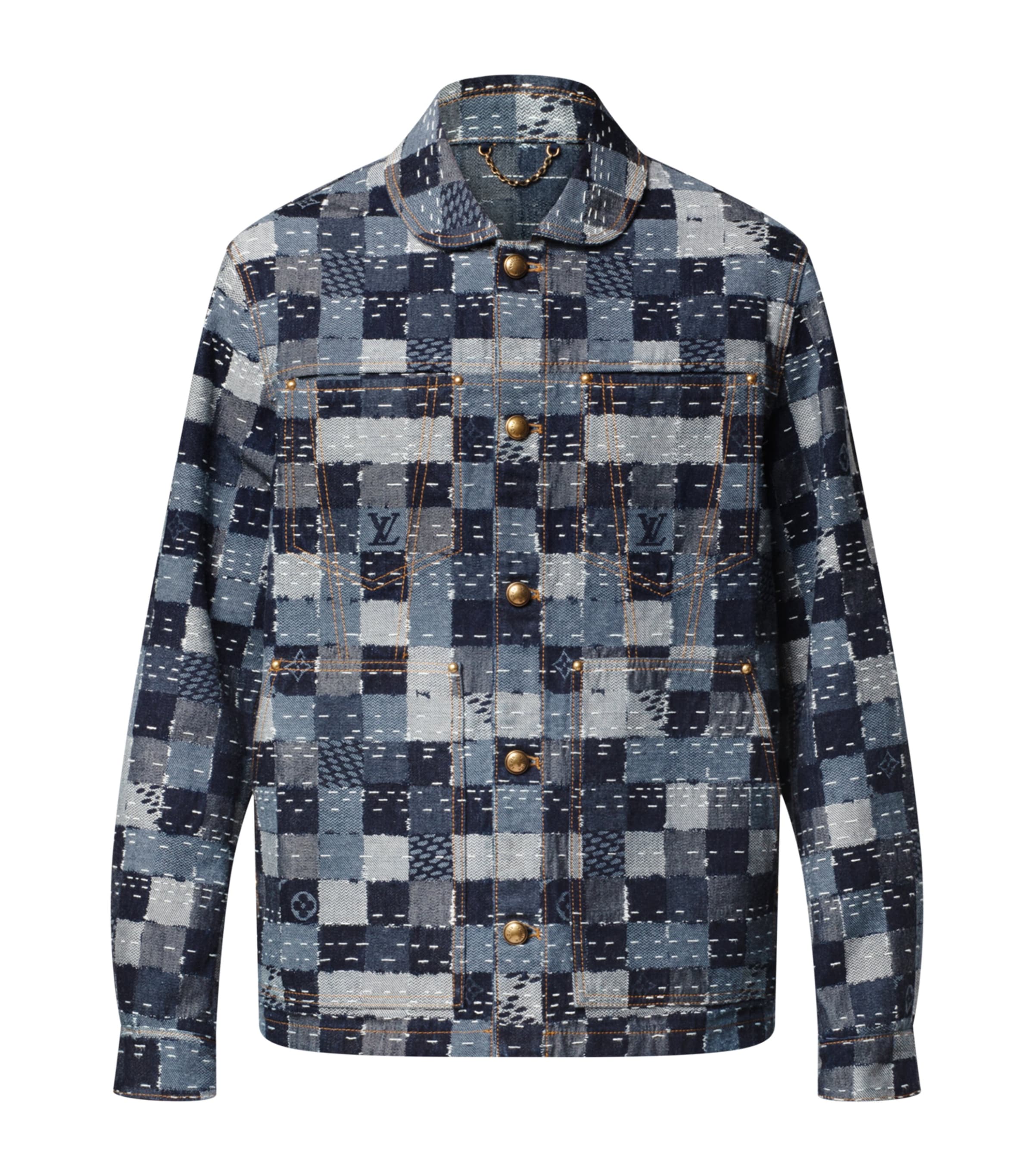 Damier Workwear Denim Jacket INDIGO BLUE Image 1