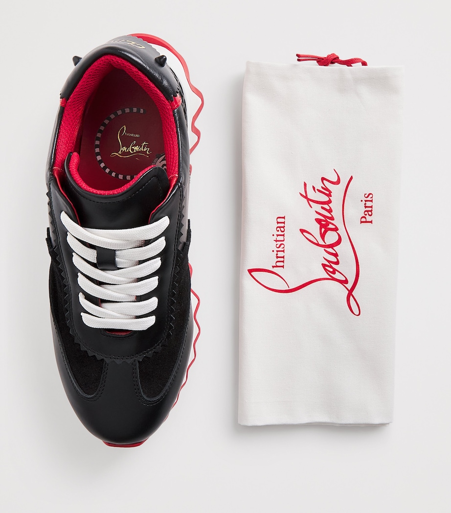 Mini Shark Leather-Suede Sneakers BK01 Image 2