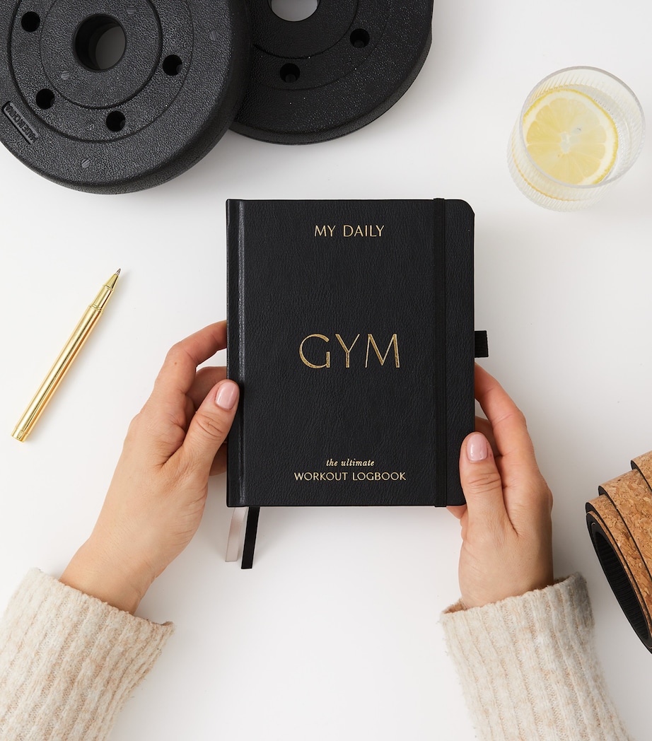 My Daily Gym Planner: Fitness & Wellbeing Journal BLACK, GOLD Image 6