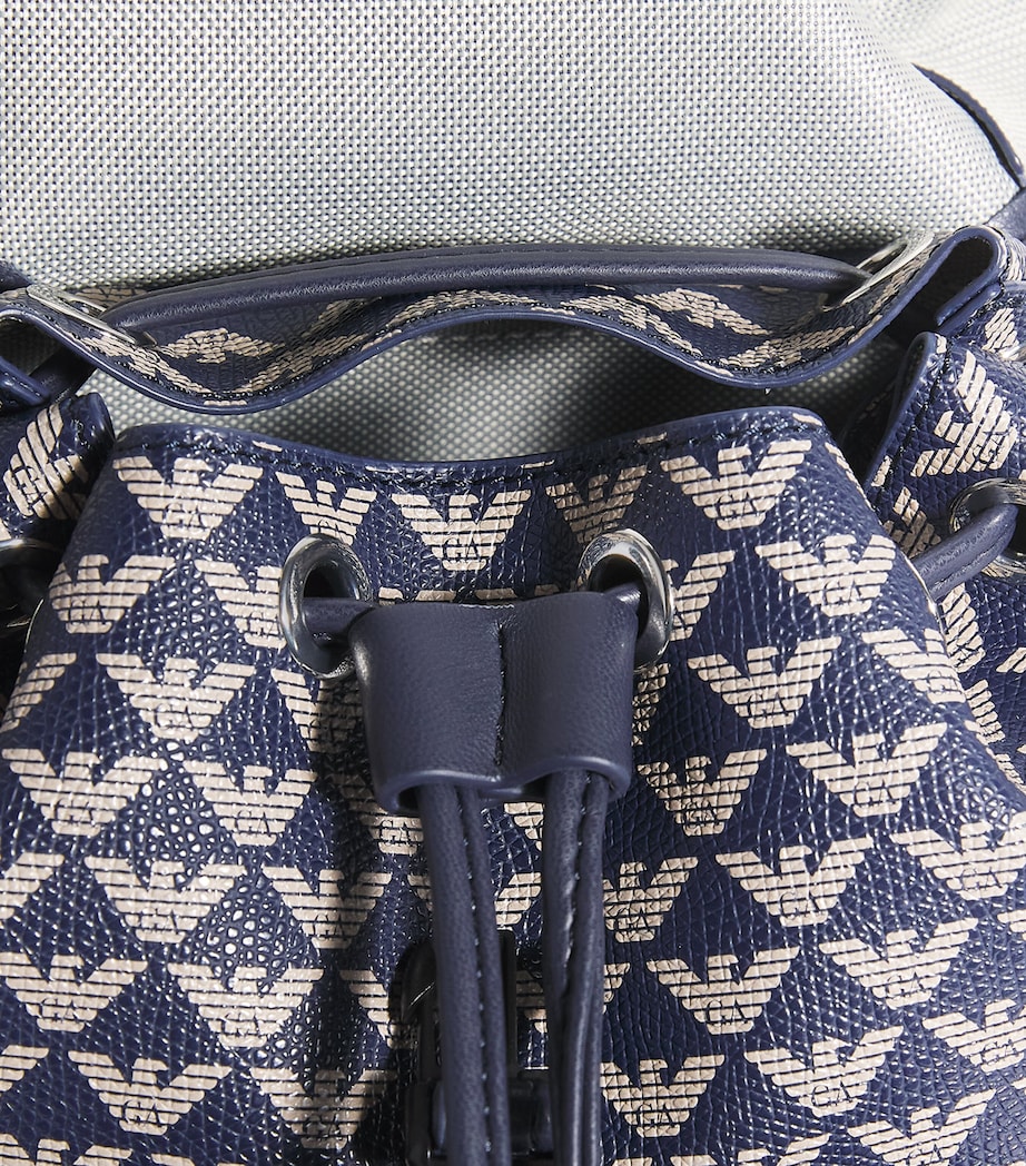 Logo Backpack AB060 NAVY BLUE/ECRU Image 4