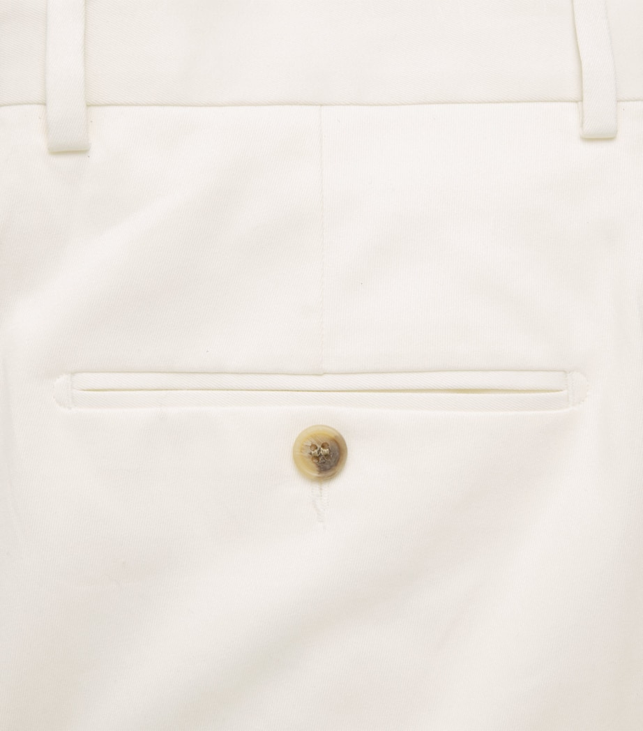 N.Peal Mens Stretch-Cotton Atrani Trousers White Image 6