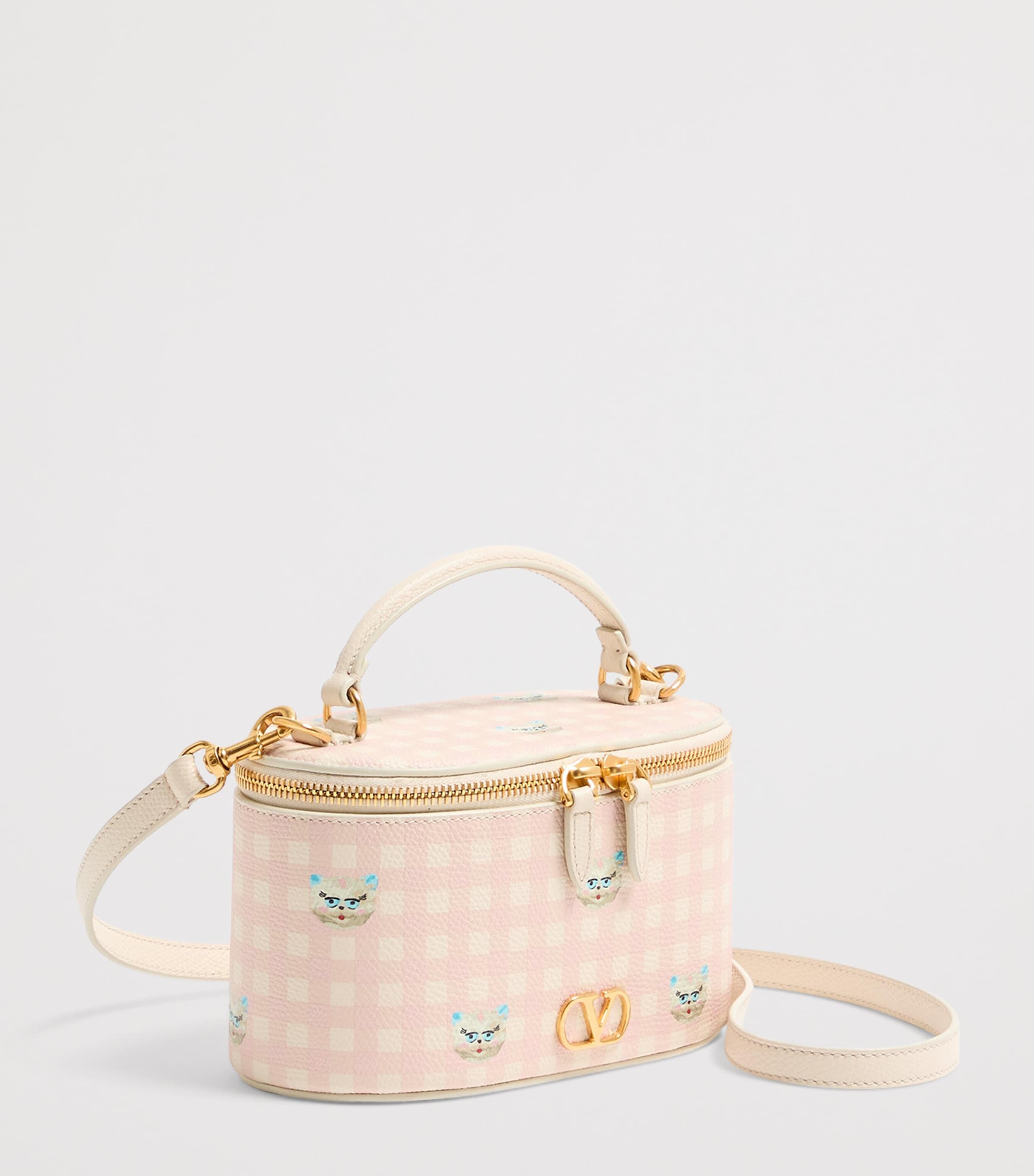 Mini Leather Vanity Case Top-Handle Bag 9PK Image 2