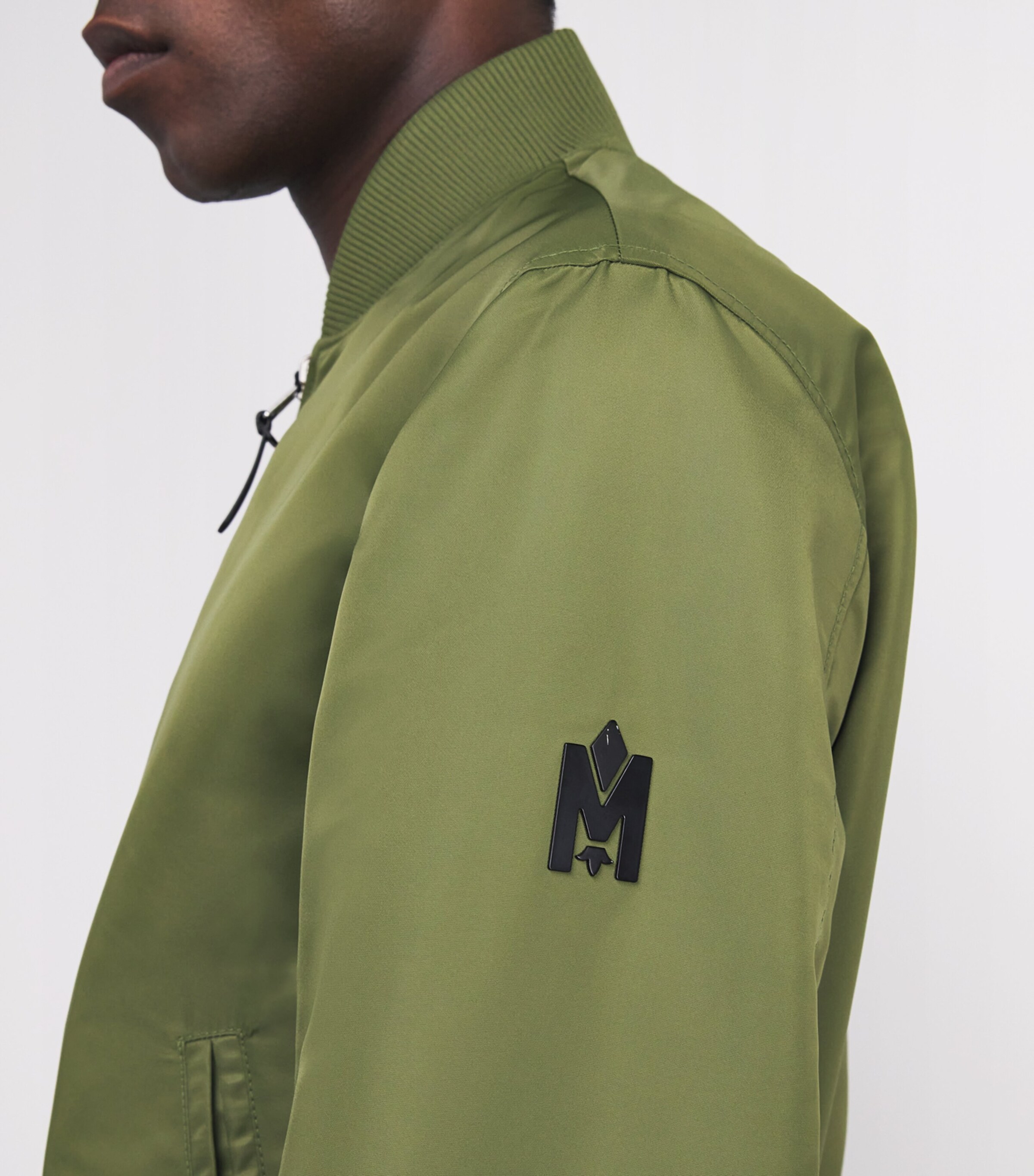 Mackage Mens Leather Reversible Easton-SA Bomber Jacket Black Image 7