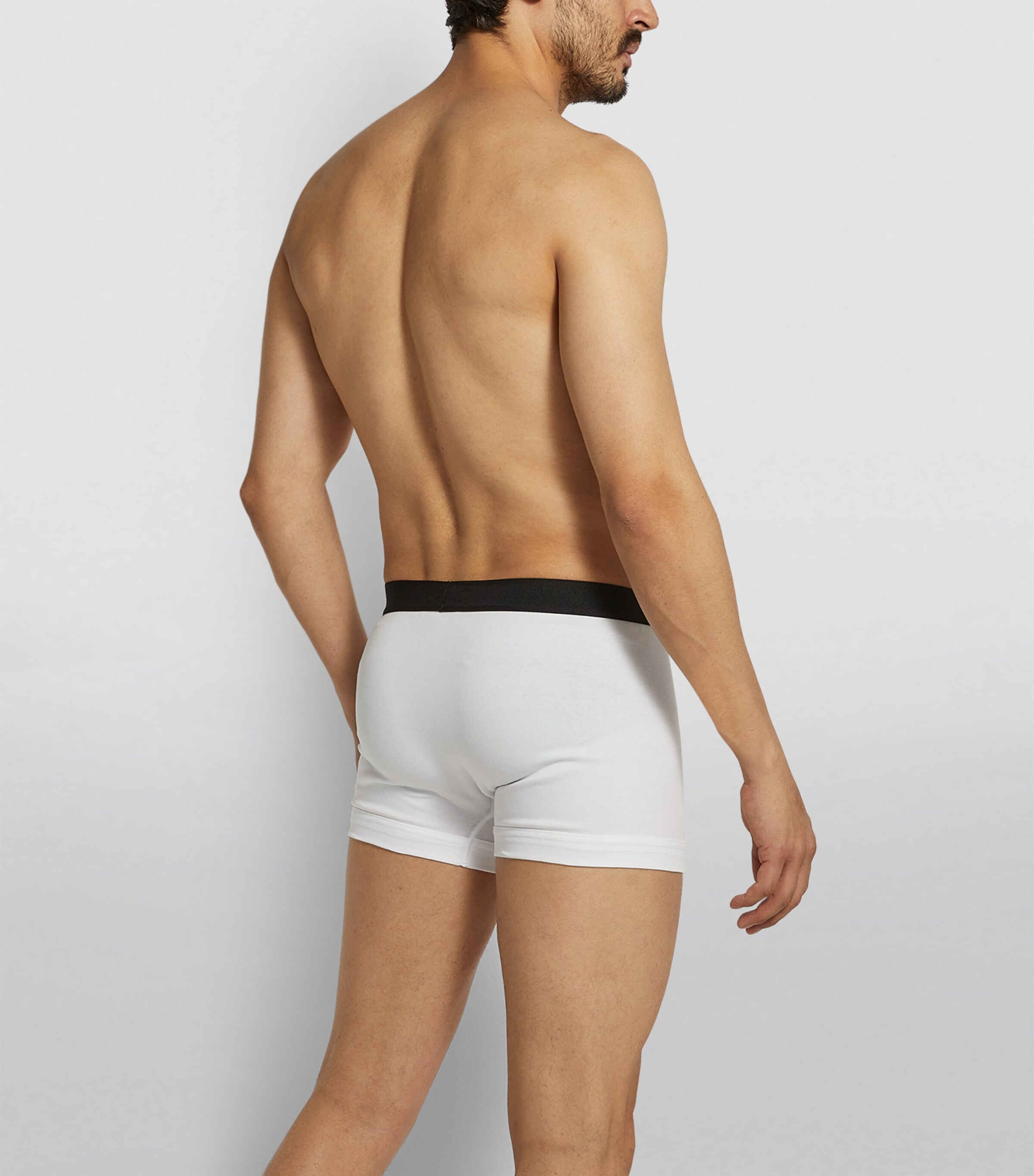 Cotton-Stretch Logo Trunks (Pack of 2) 100 WHITE Image 4