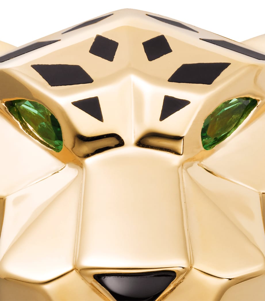 Yellow Gold, Tsavorite and Onyx Panthère de Cartier Ring MULTI Image 6