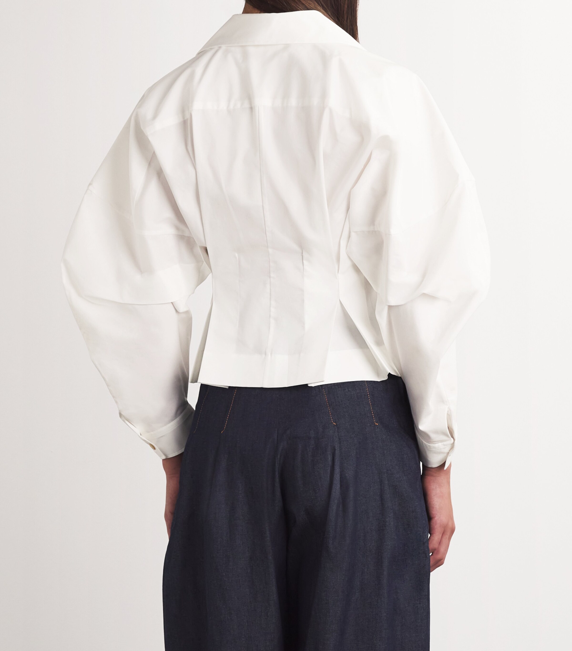 Palmer//Harding Womens Honesty Opens Shirt White Cotton Twill Image 4