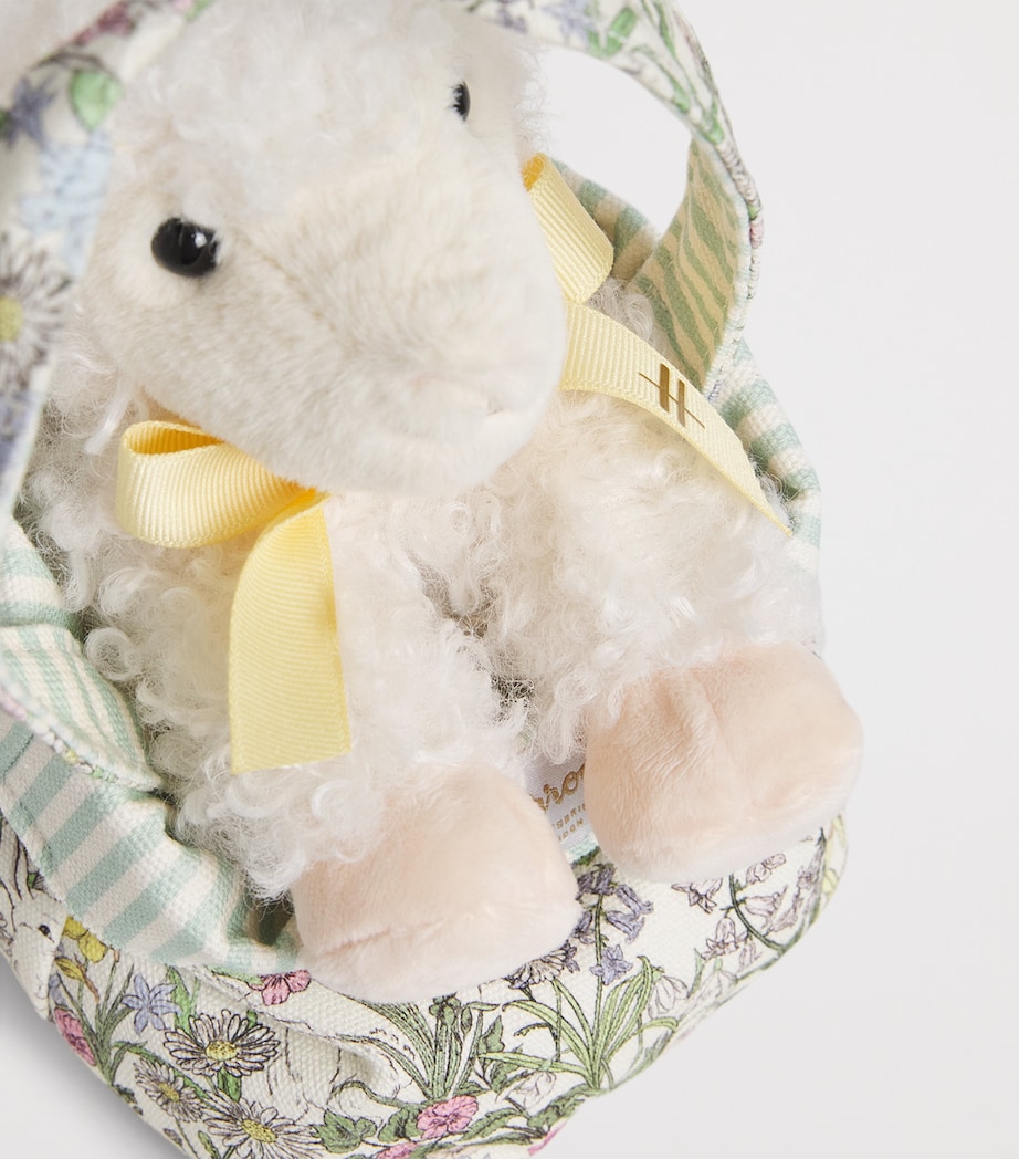 Plush Lamb in a Bag (19cm) WHITE Image 3