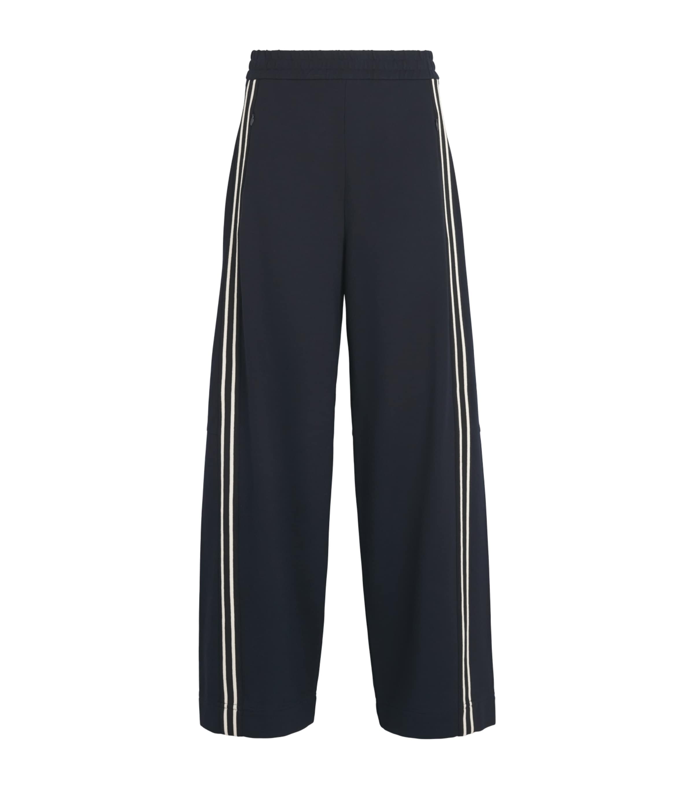 Me+em Jersey Stripe Sweatpants In Navy