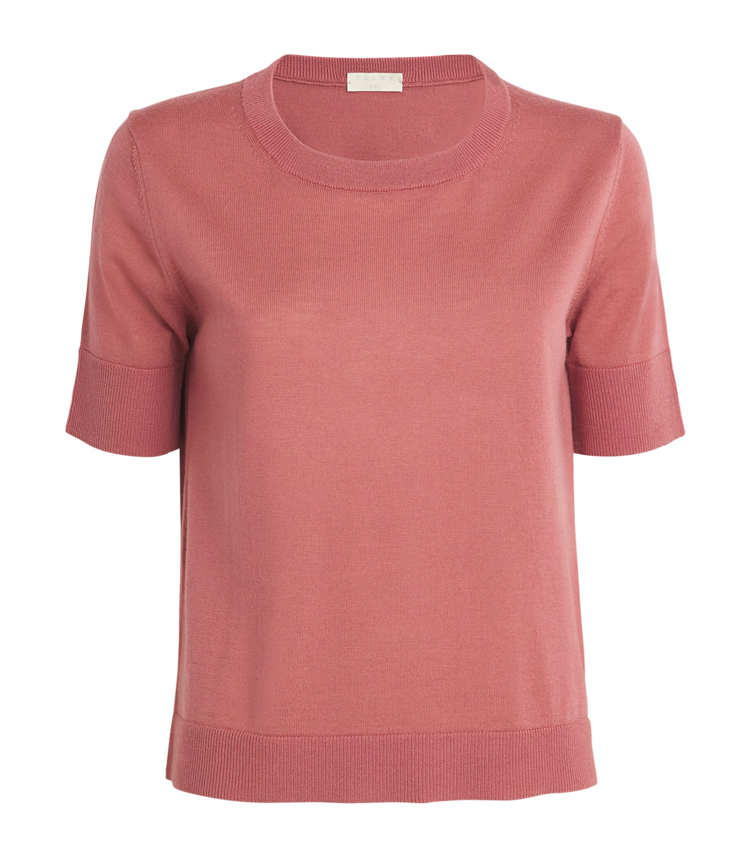 Falke Merino Wool T-shirt In Pink