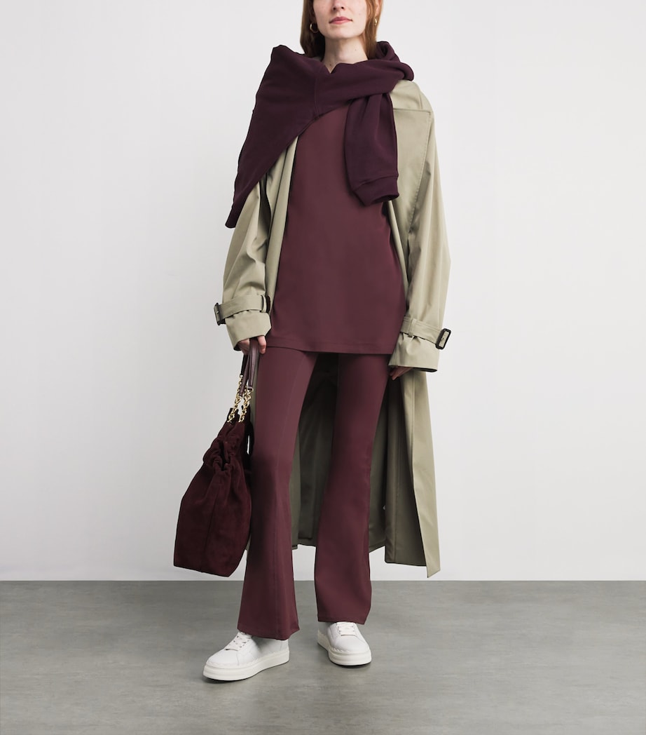 Flared Yoga Pants DARK CHERRY Image 2