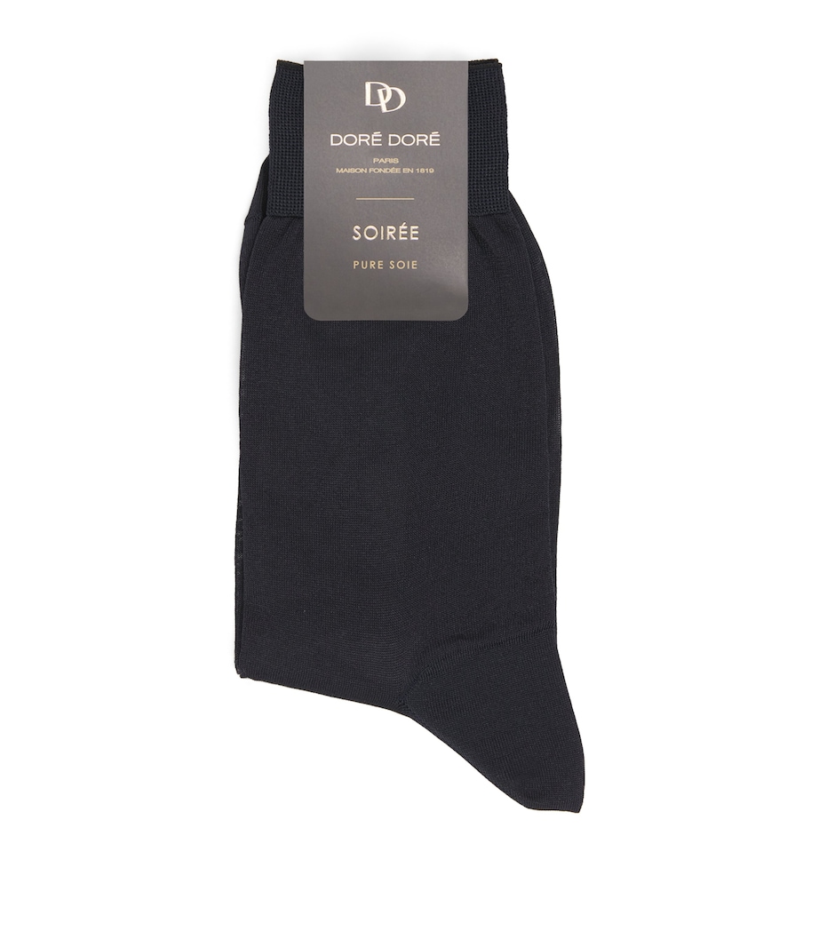 Doré Doré Mens Silk Socks Image 1