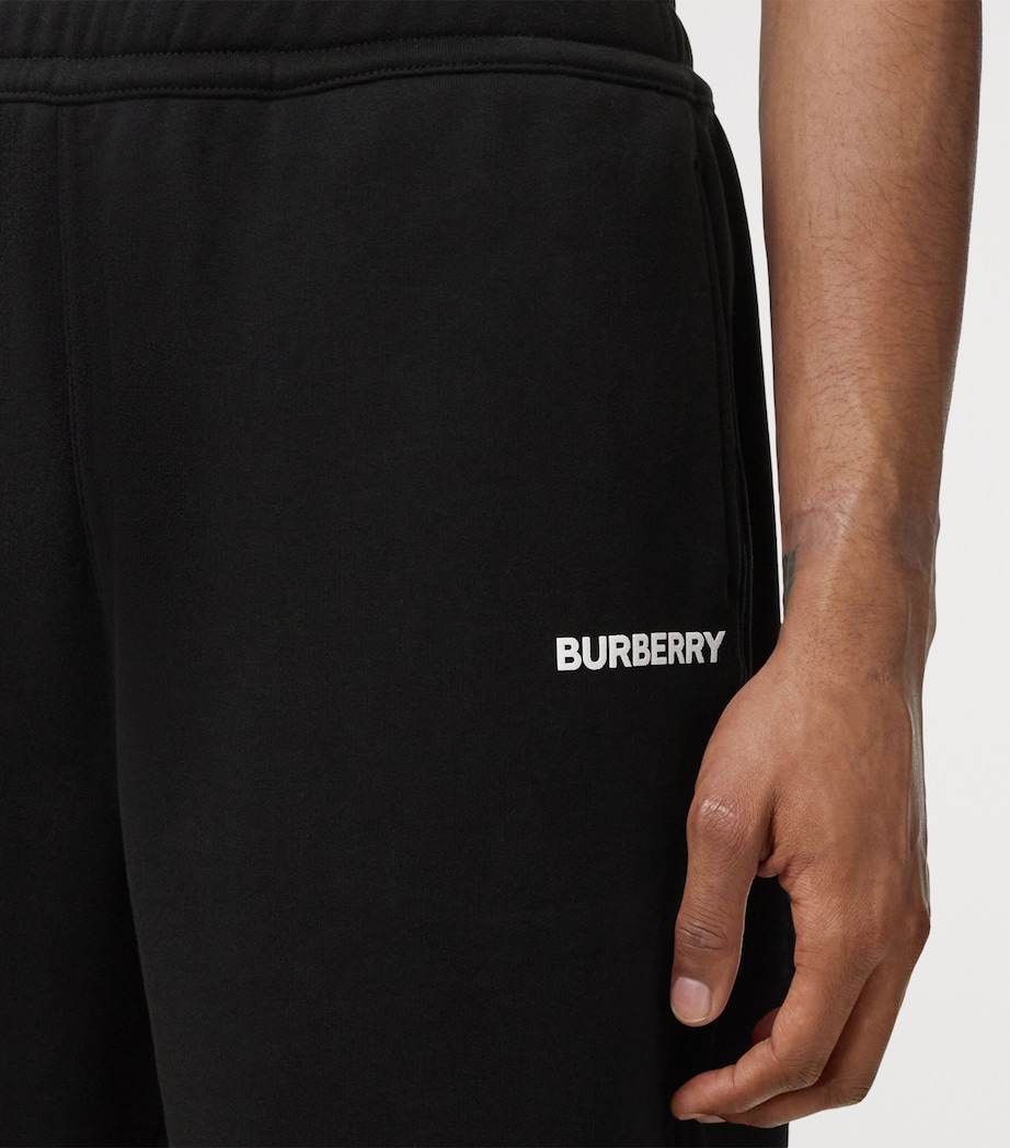 Cotton Logo Longline Shorts BLACK Image 3