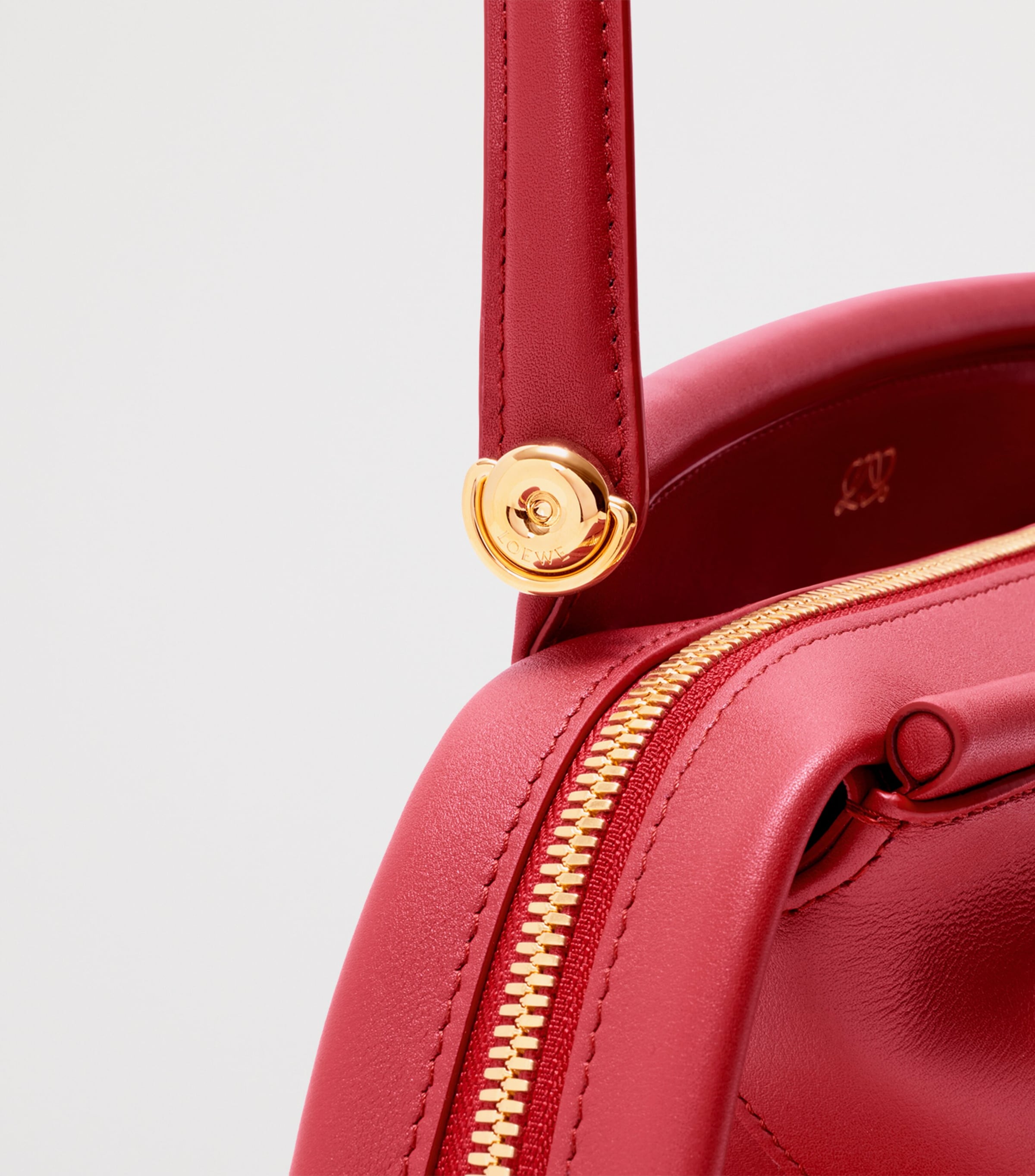 LOEWE Small Leather Whisker Shoulder Bag Carmine Red Image 10
