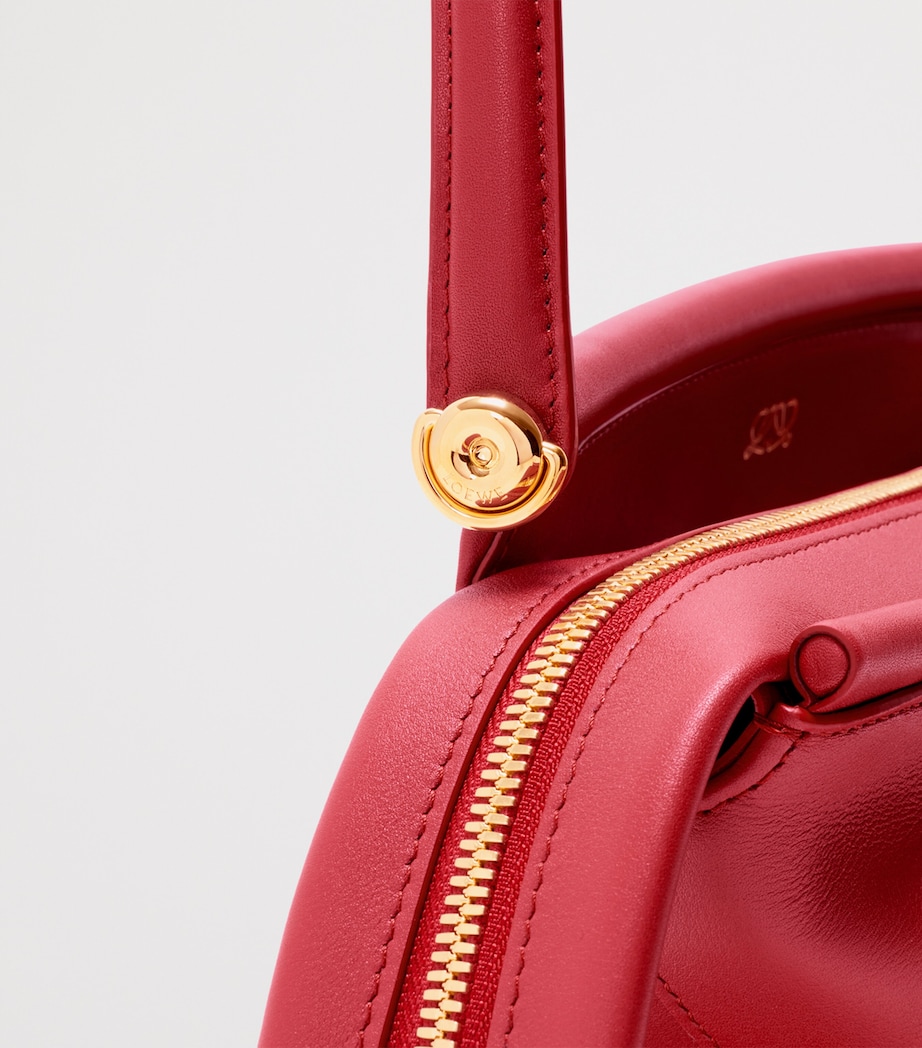 LOEWE Small Leather Whisker Shoulder Bag Carmine Red Image 10