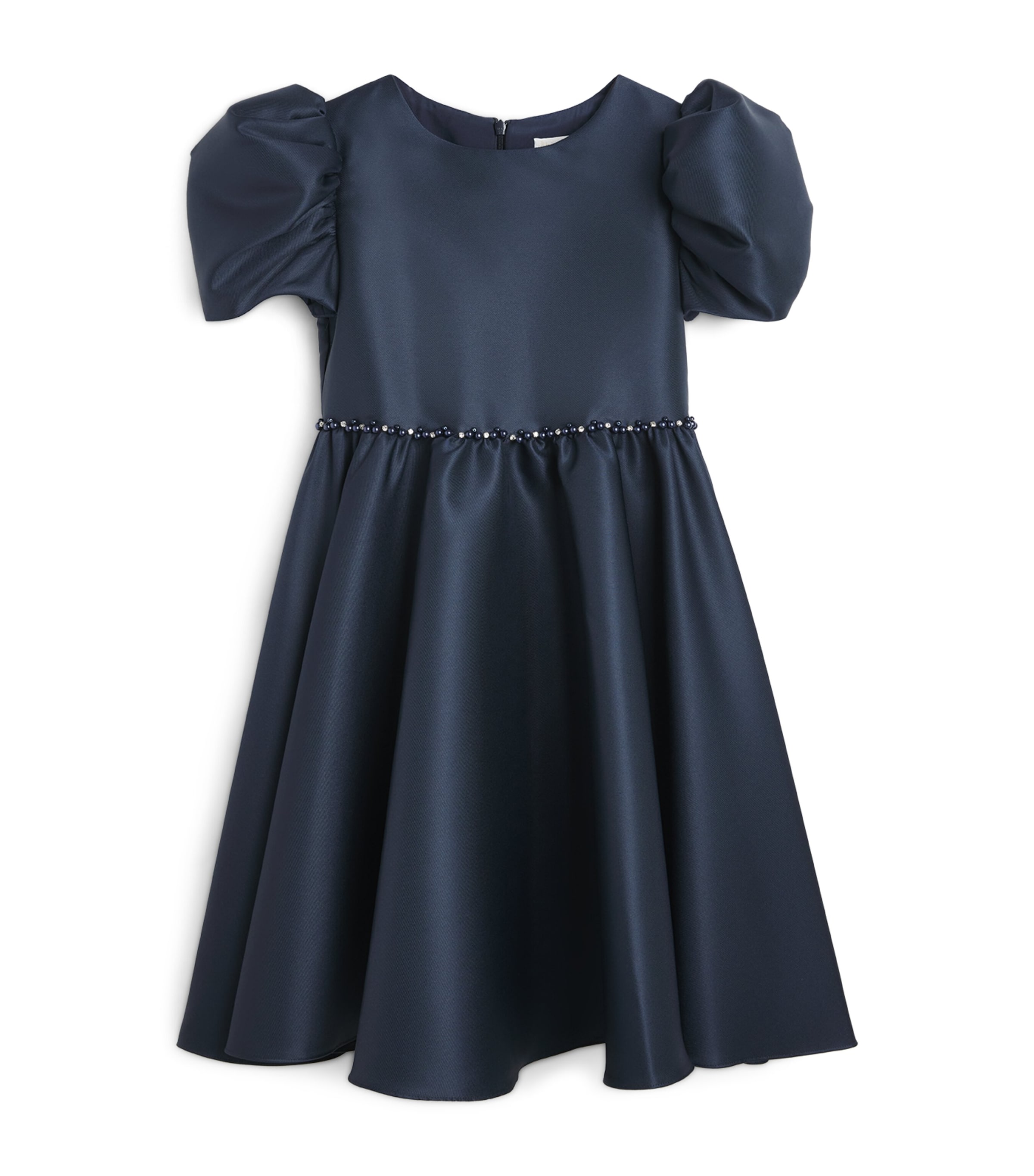 Bimbalò Kids' Ruffle-sleeve Dress In Blue