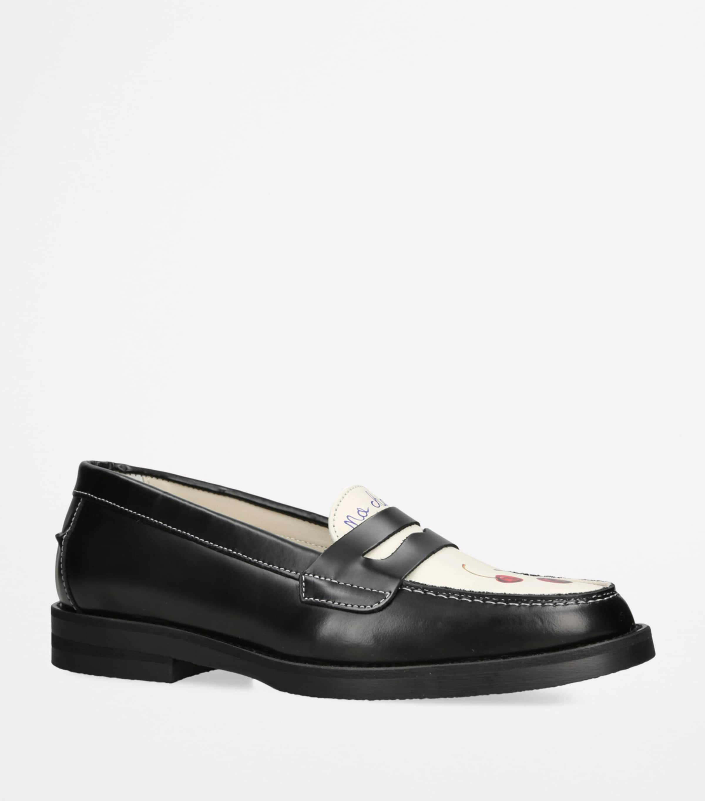 DUKE & DEXTER Leather Cherry Wilde Penny Loafers | Harrods UK