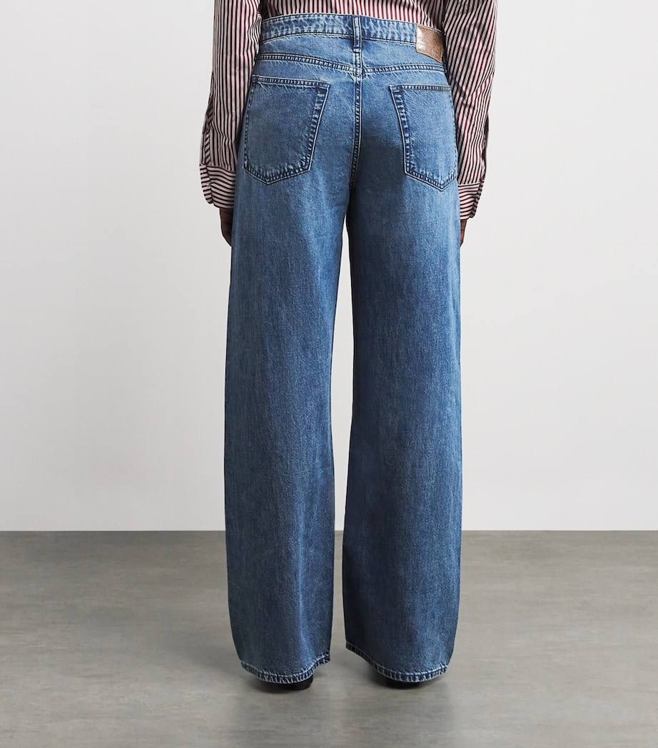 Logan Mid-Rise Wide-Leg Jeans RIVER Image 4