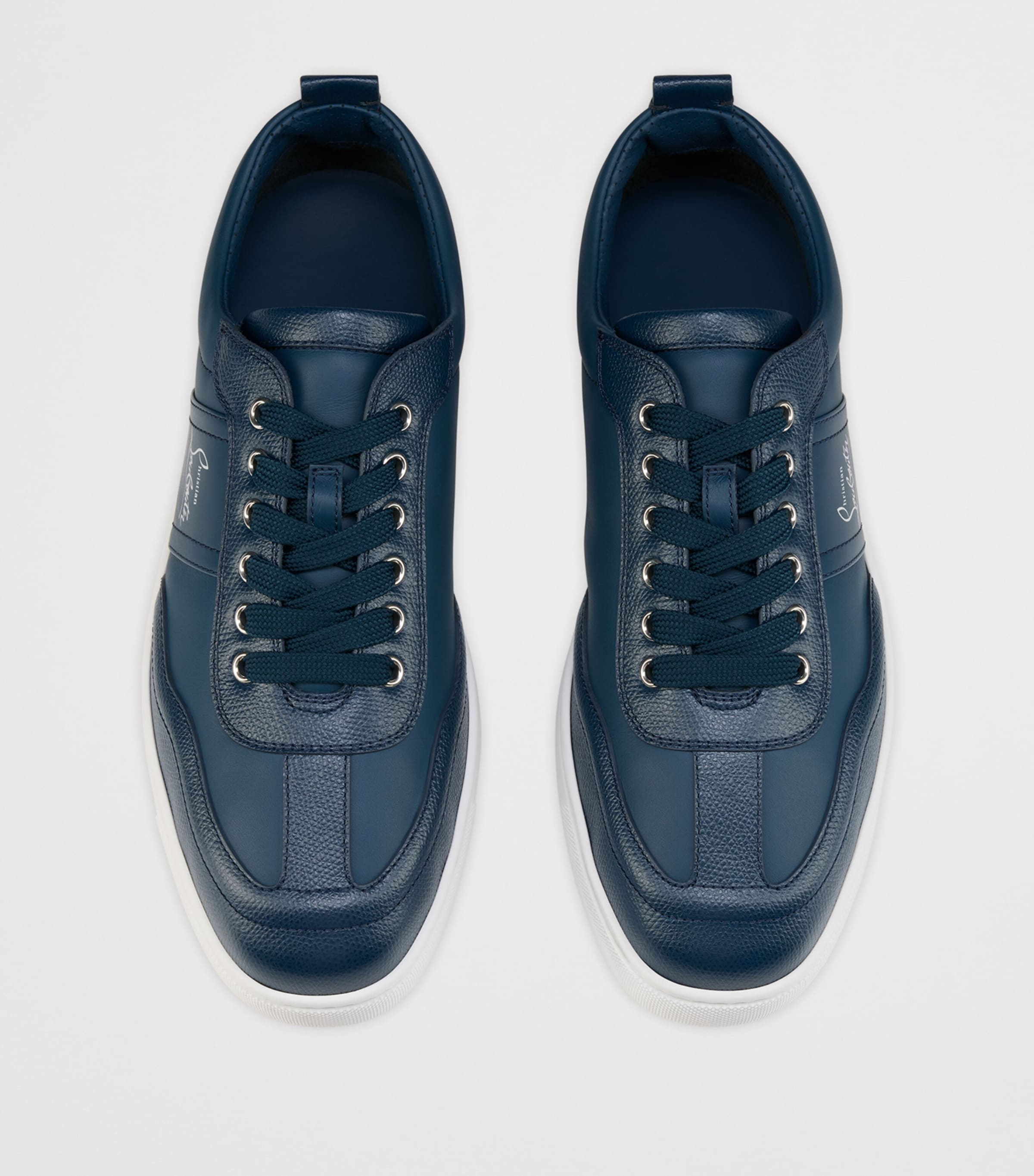 Christian Louboutin Retero Leather Low-Top Sneakers Image 4